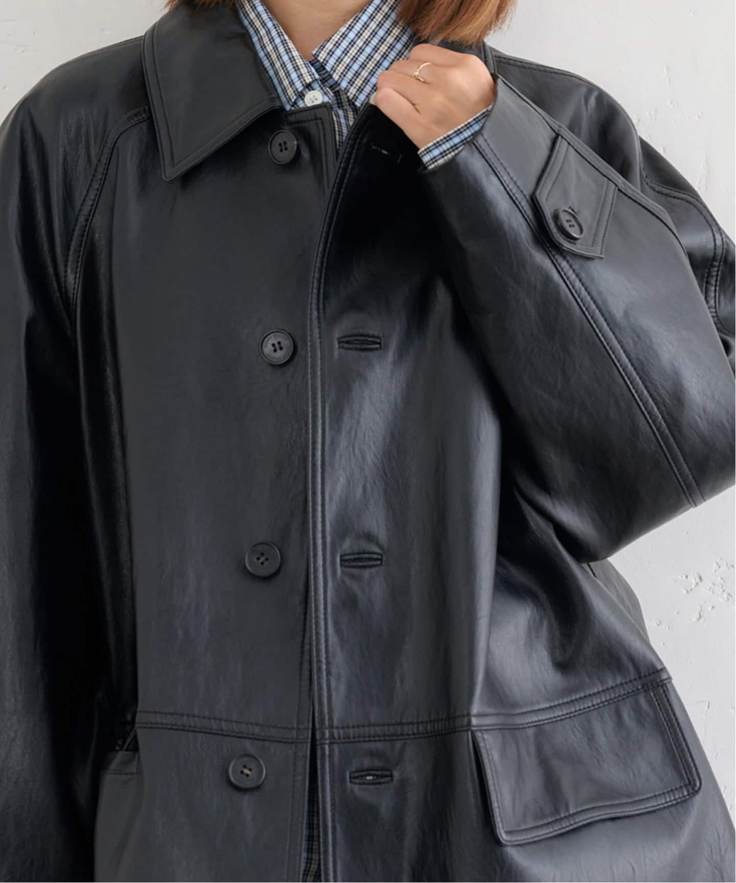 DUNST/ダンスト UNISEX LILY VEGAN LEATHER ハーフ ジャケット（その他