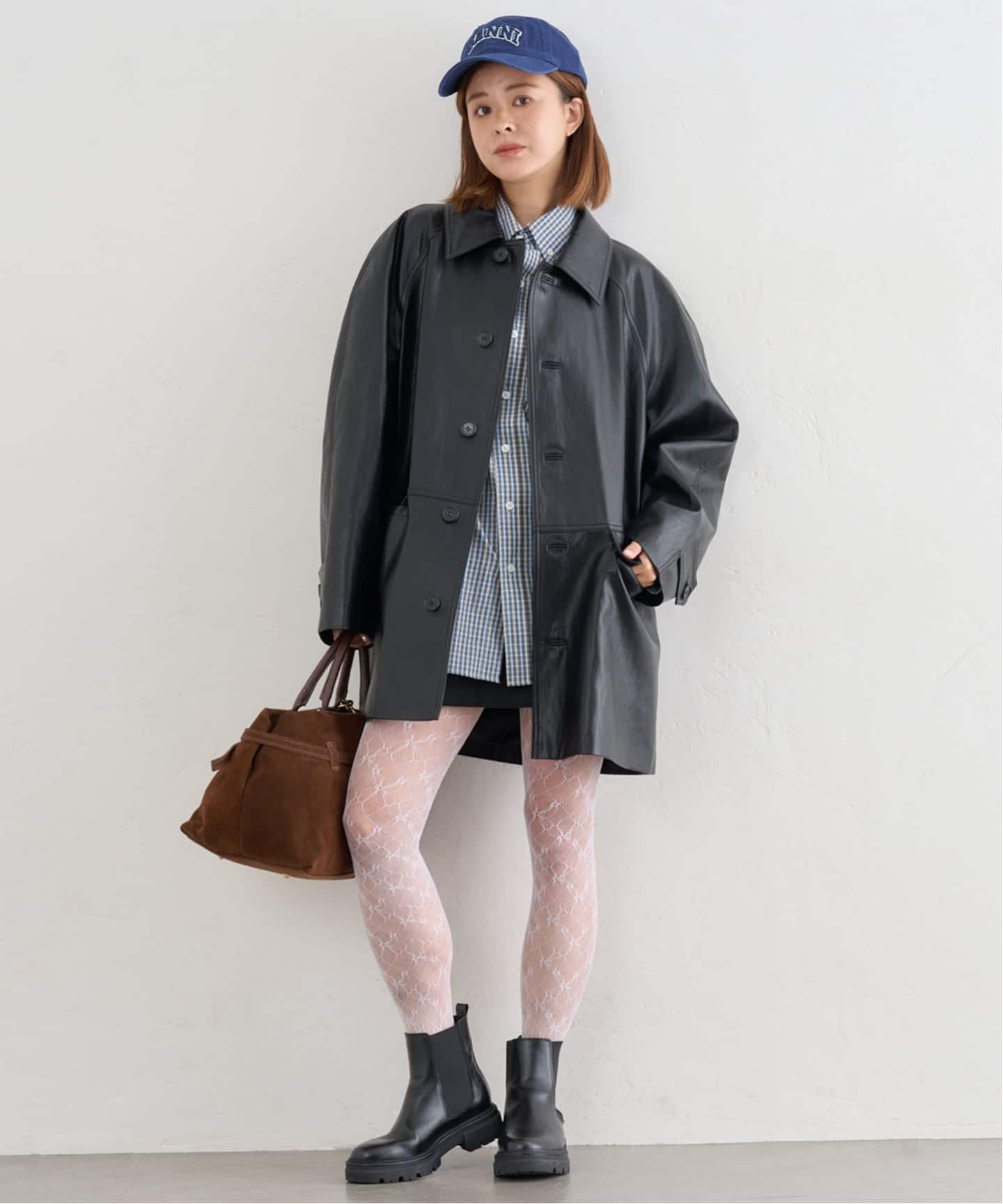 DUNST/ダンスト UNISEX LILY VEGAN LEATHER ハーフ ジャケット（その他