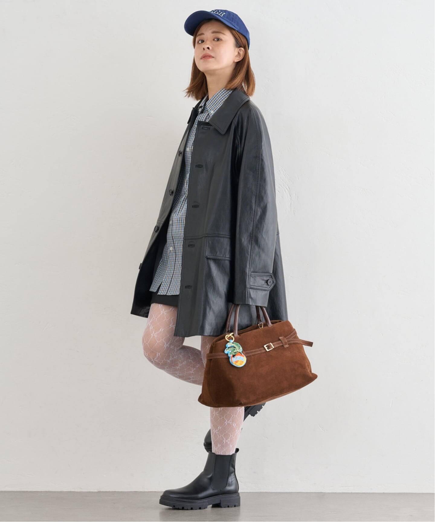 ジャケット・アウター Dunst UNISEX LEATHER HALF JACKET DUNST/ダンスト UNISEX LILY VEGAN LEATHER ハーフ ジャケット（その他