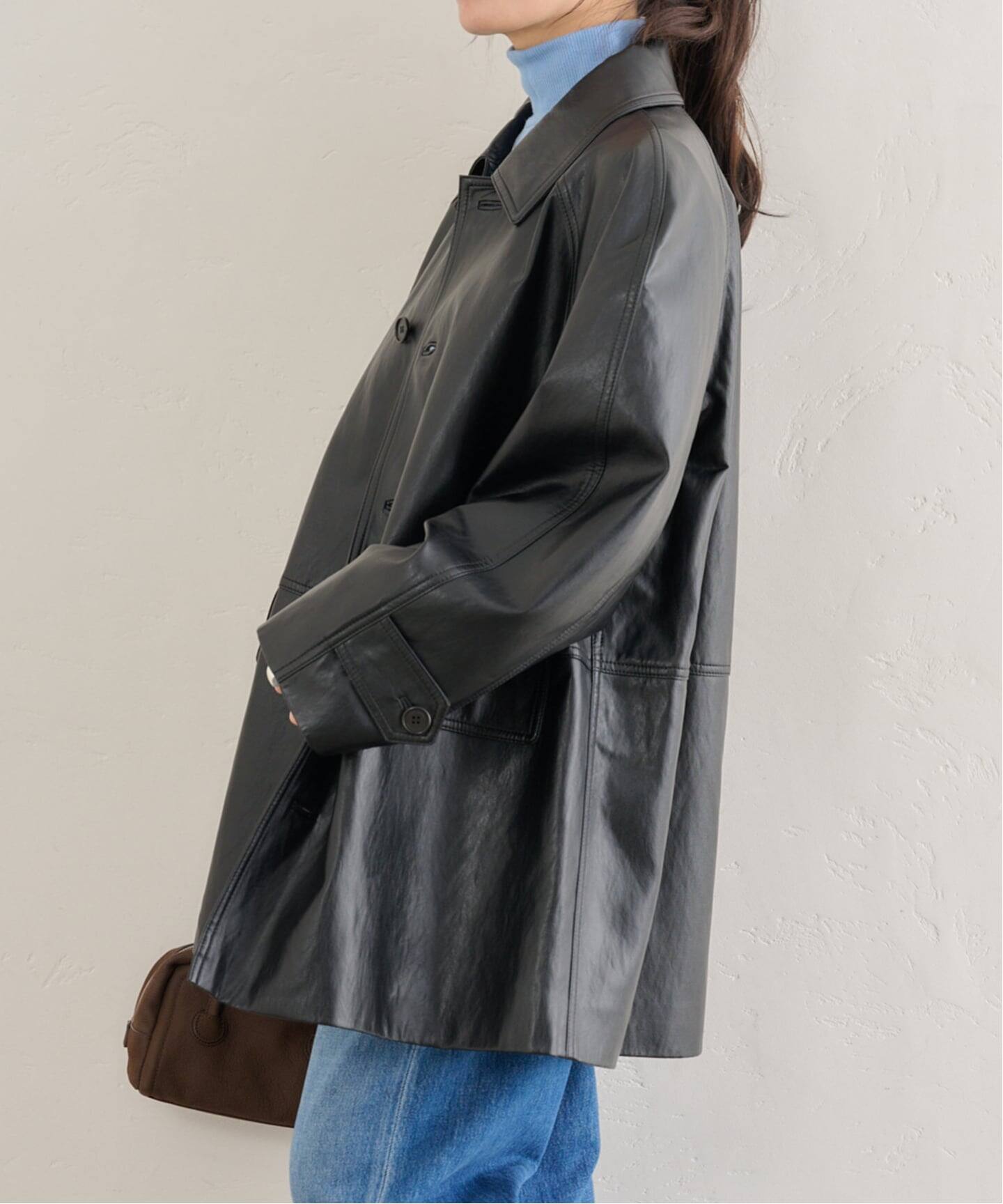 DUNST/ダンスト UNISEX LILY VEGAN LEATHER ハーフ ジャケット（その他