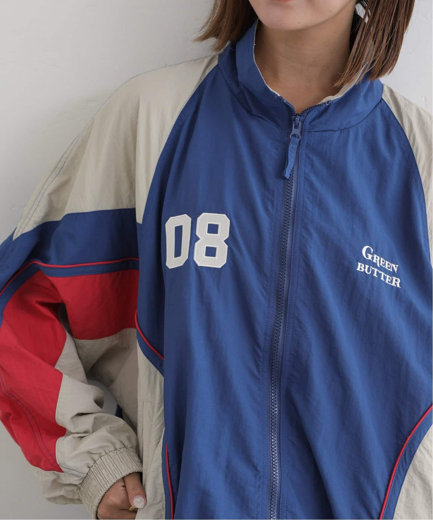 予約》GREEN BUTTER/グリーンバター Two-way Windbreaker Jacket