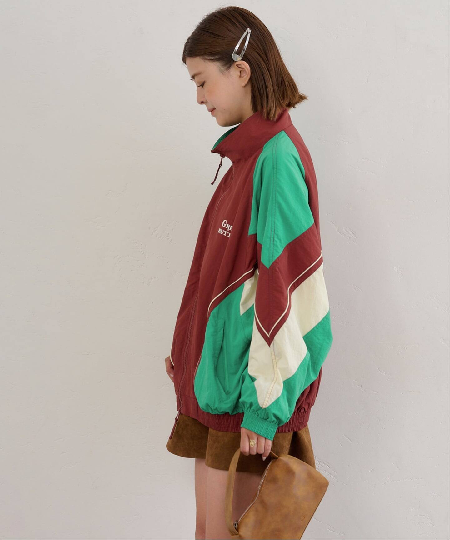 GREEN BUTTER/グリーンバター Two-way Windbreaker Jacket