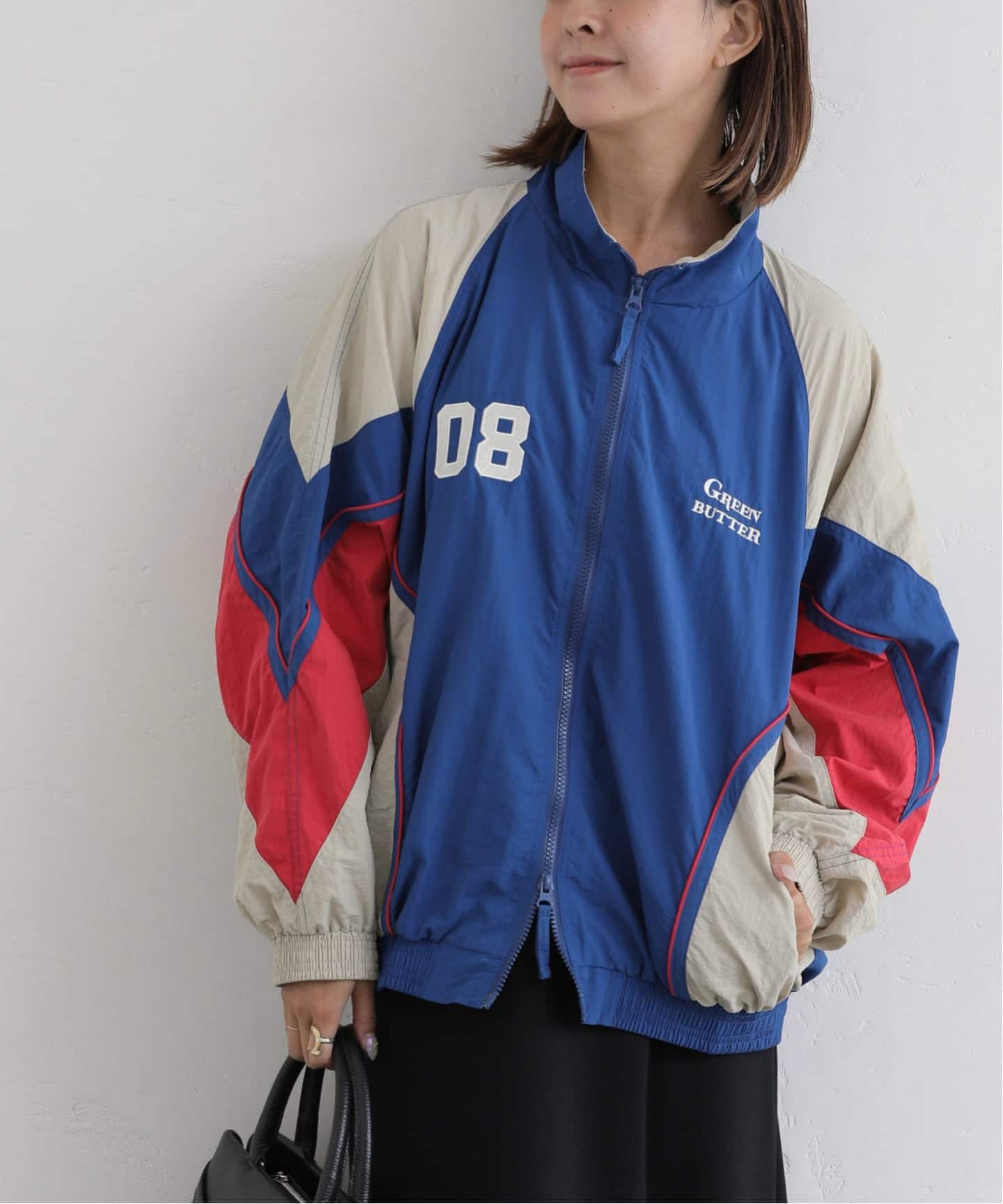 【GREEN BUTTER】Two-Way Windbreaker Jacket COBALT 予約》GREEN BUTTER/グリーンバター Two-way Windbreaker Jacket