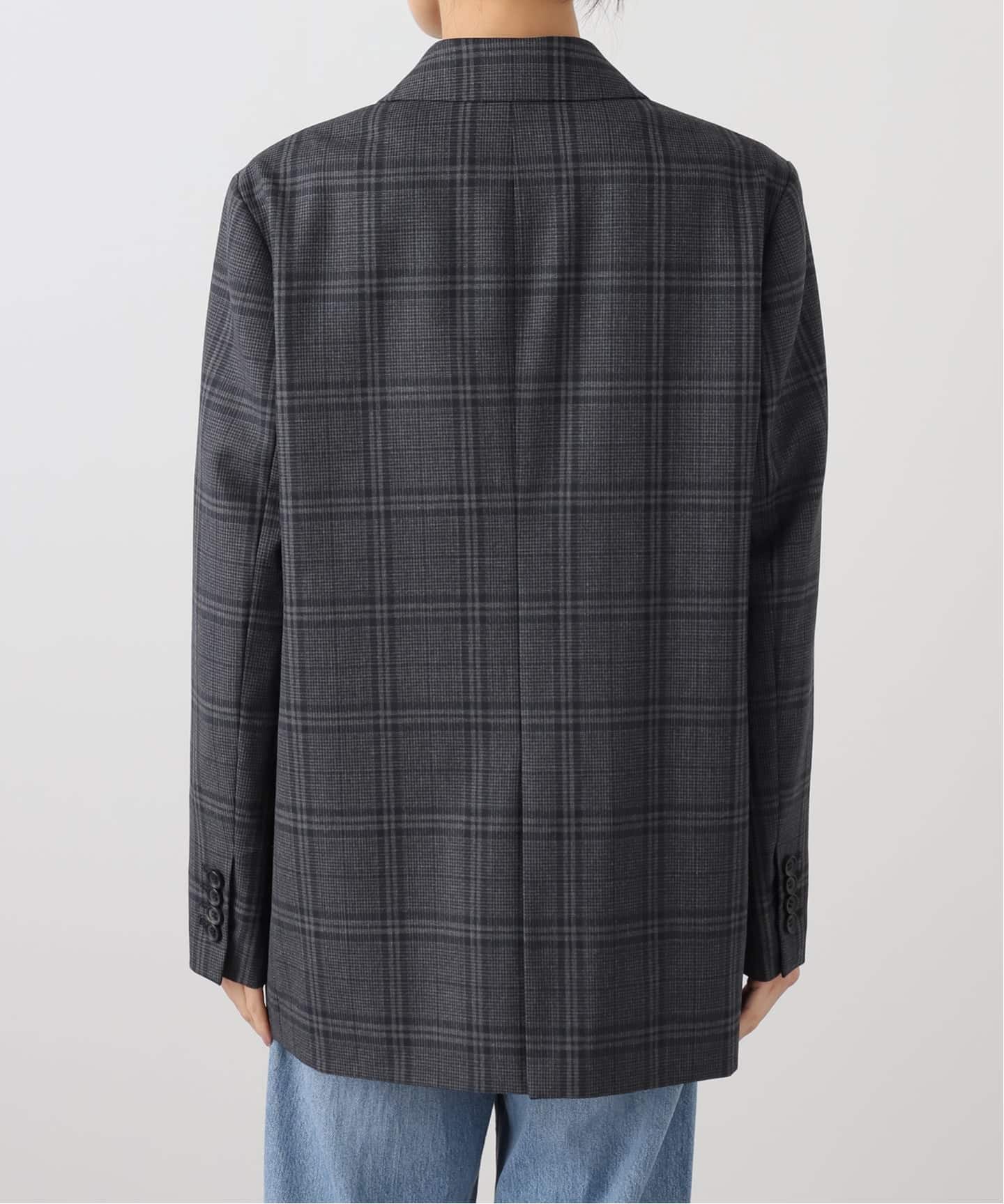 グレンチェックシングルジャケット（テーラードジャケット
