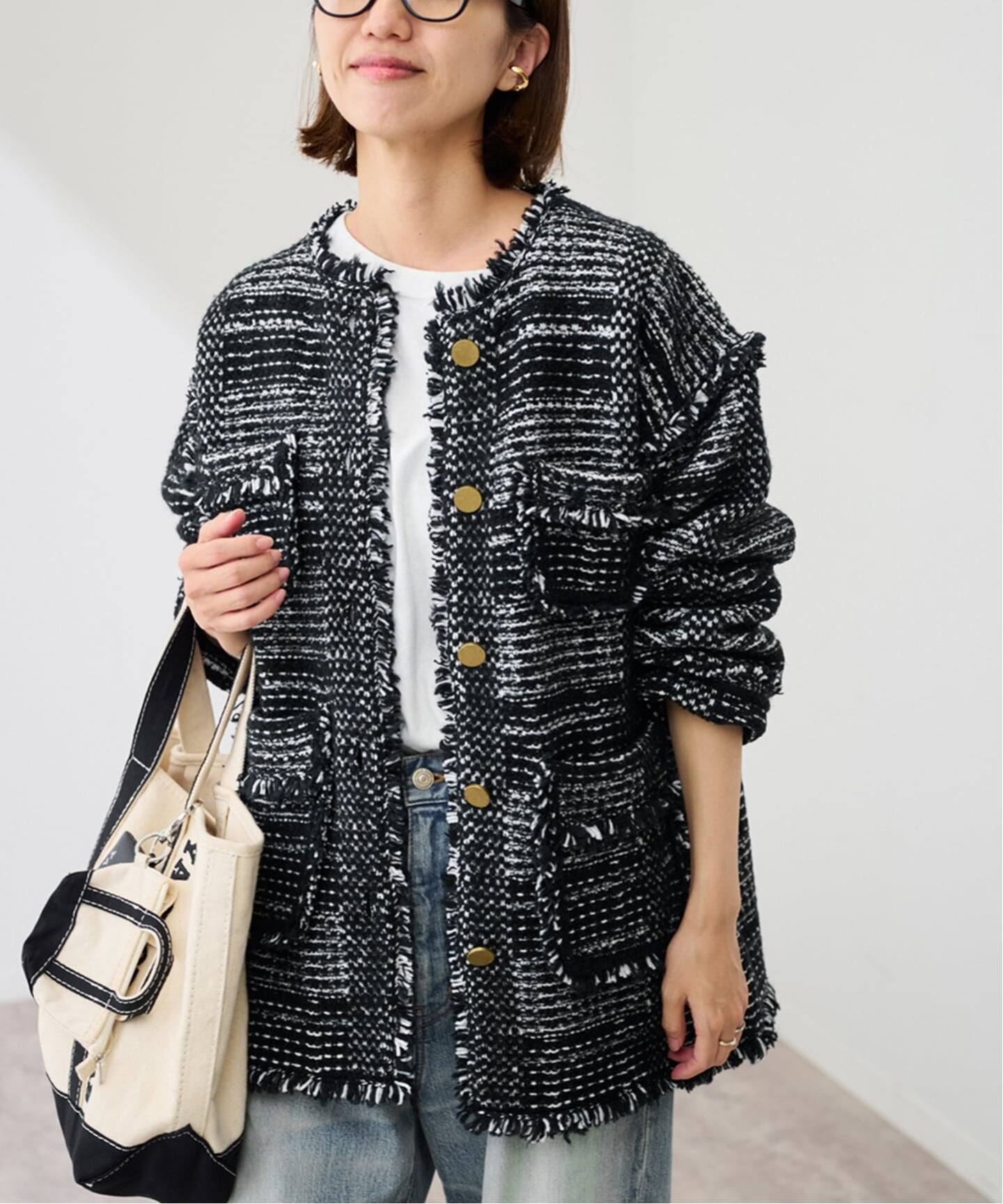 ツイードライクニットジャケット（その他ジャケット・スーツ