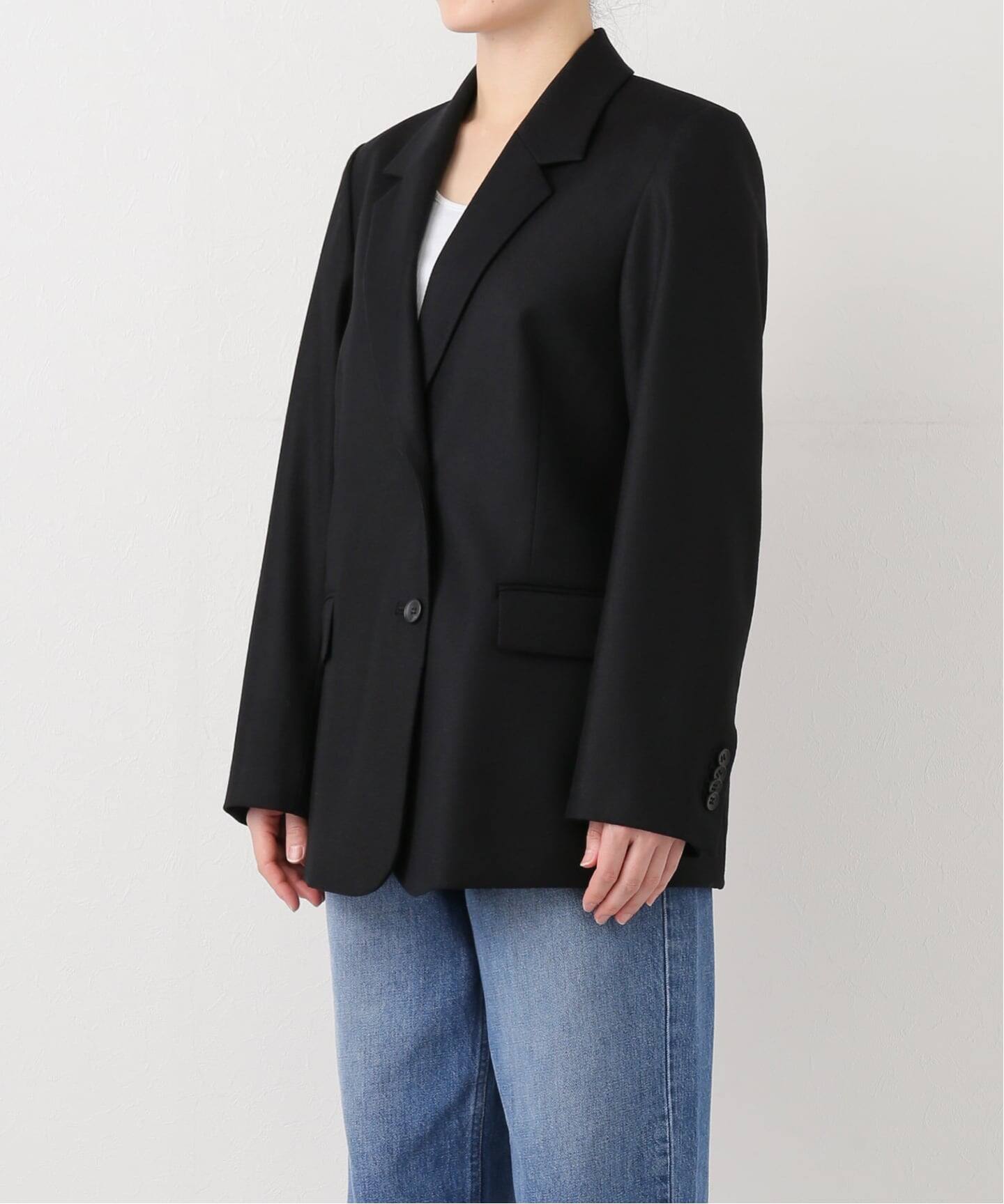 【希少】ラルフローレンカシミヤアンゴラ混テーラードジャケットブラック 7号 other - ドナートヴィンチ テーラードジャケット アンゴラ混 カシミヤ