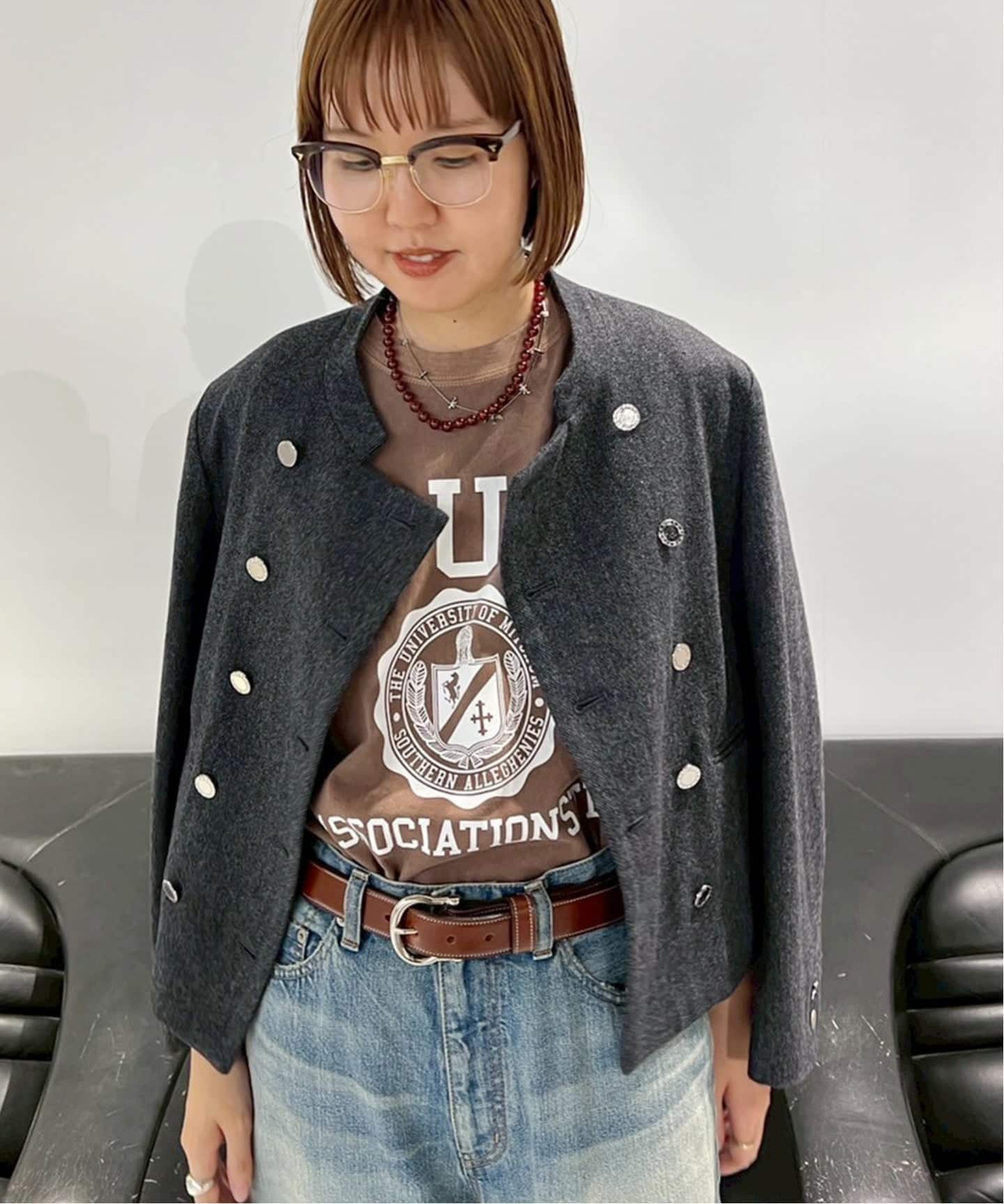 12/7.8 タイムセール！Framework クチュールドアダムツイードコート COUTURE D`ADAM/クチュールドアダム 別注ヘリンボーンクラシック