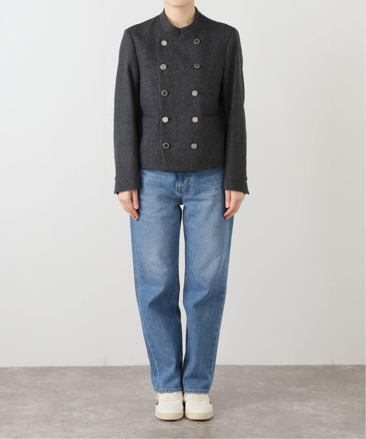 12/7.8 タイムセール！Framework クチュールドアダムツイードコート COUTURE D`ADAM/クチュールドアダム 別注ヘリンボーンクラシック