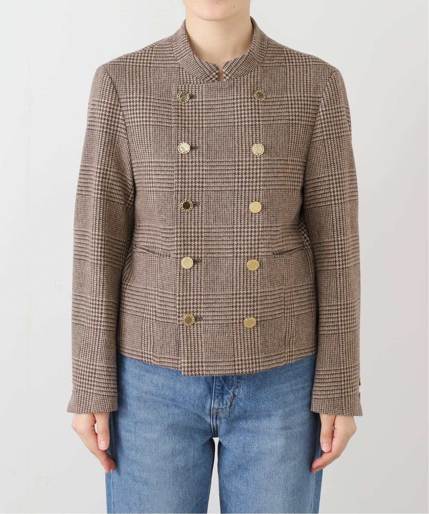 Deuxieme Classe Couture d'adam チェックコート COUTURE D`ADAM/クチュールドアダム 別注アルパカコンウール