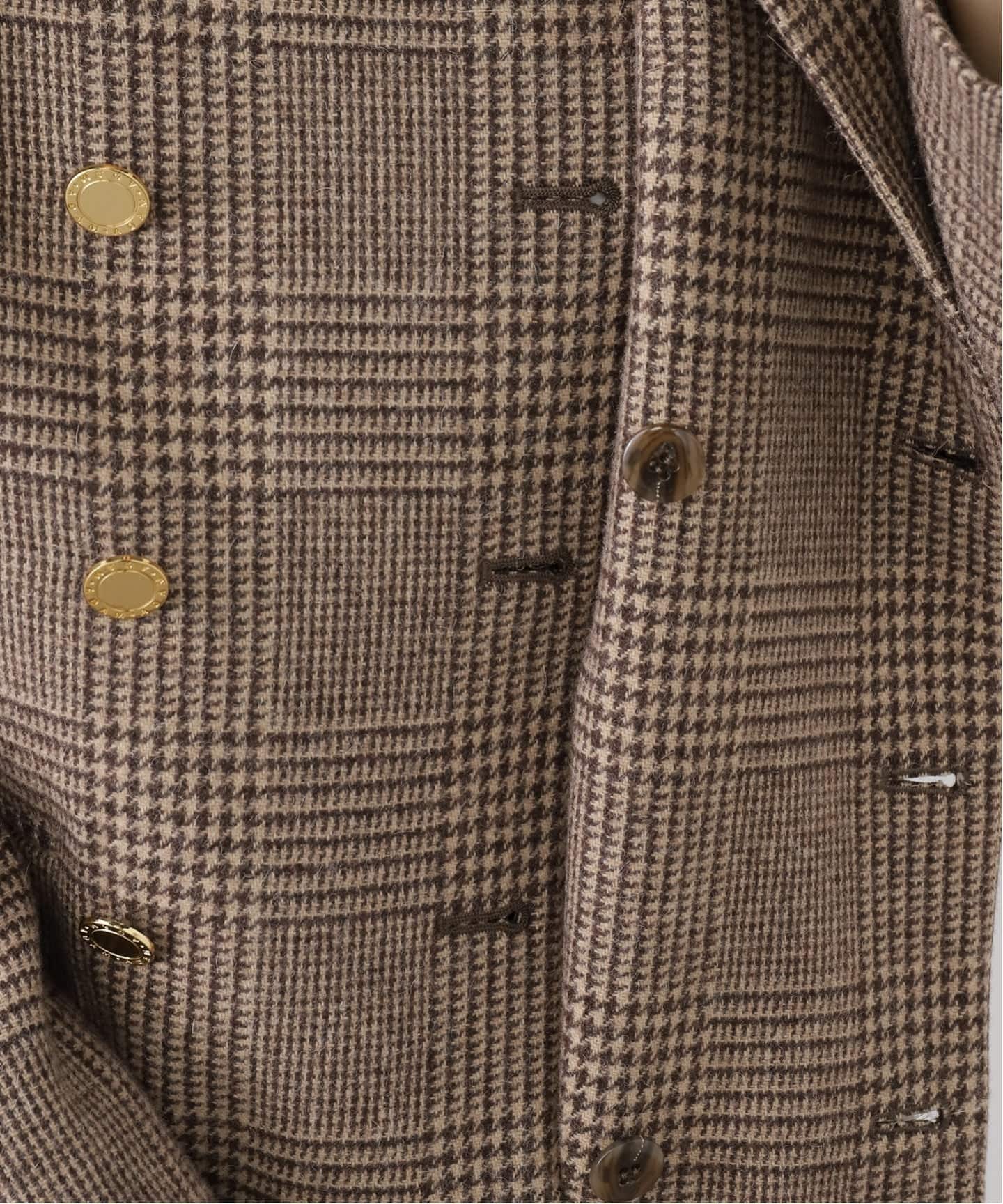 Deuxieme Classe Couture d'adam チェックコート COUTURE D`ADAM/クチュールドアダム 別注アルパカコンウール