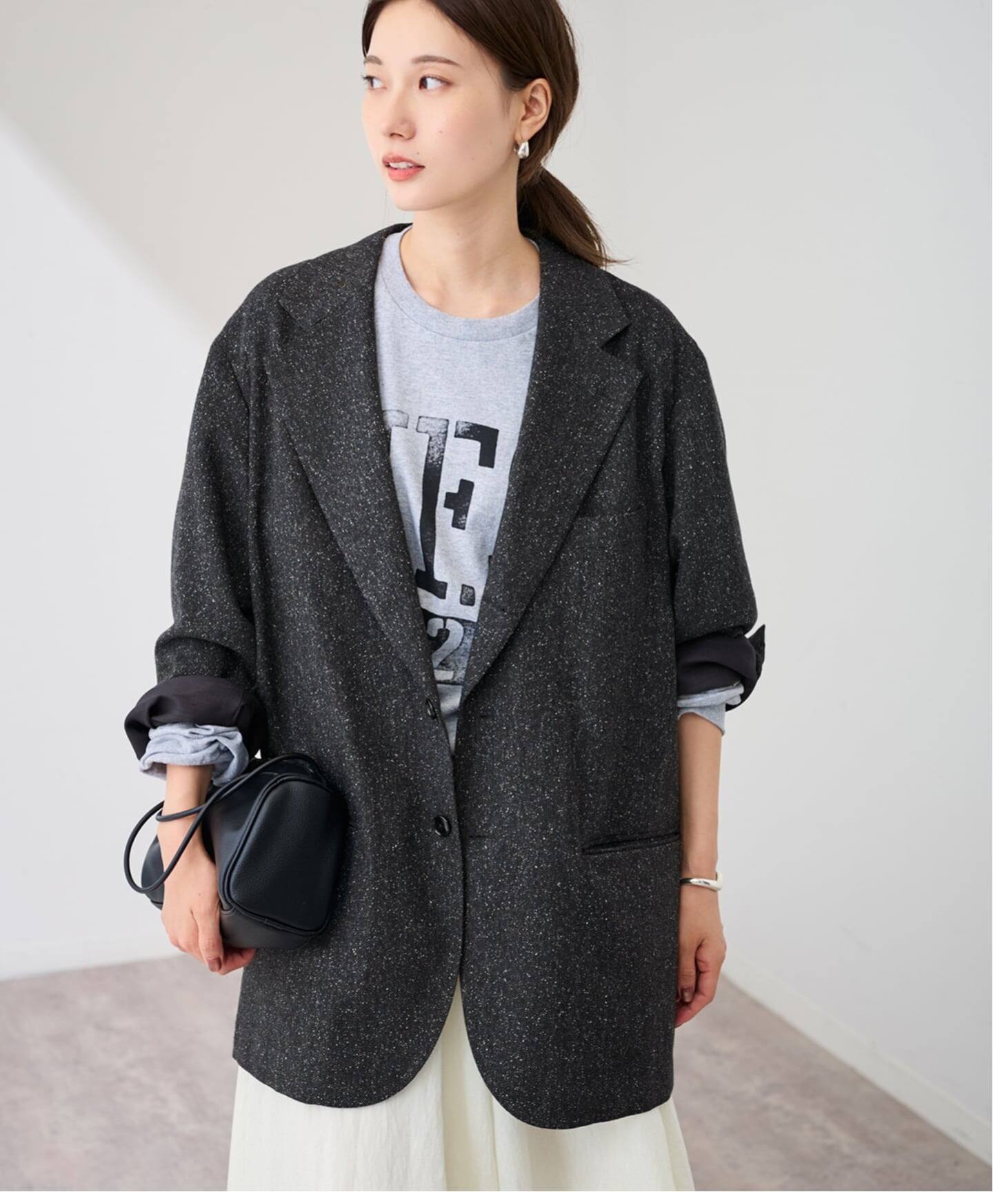 COUTURE D`ADAM/クチュールドアダム BIG JK silkmep herringborn