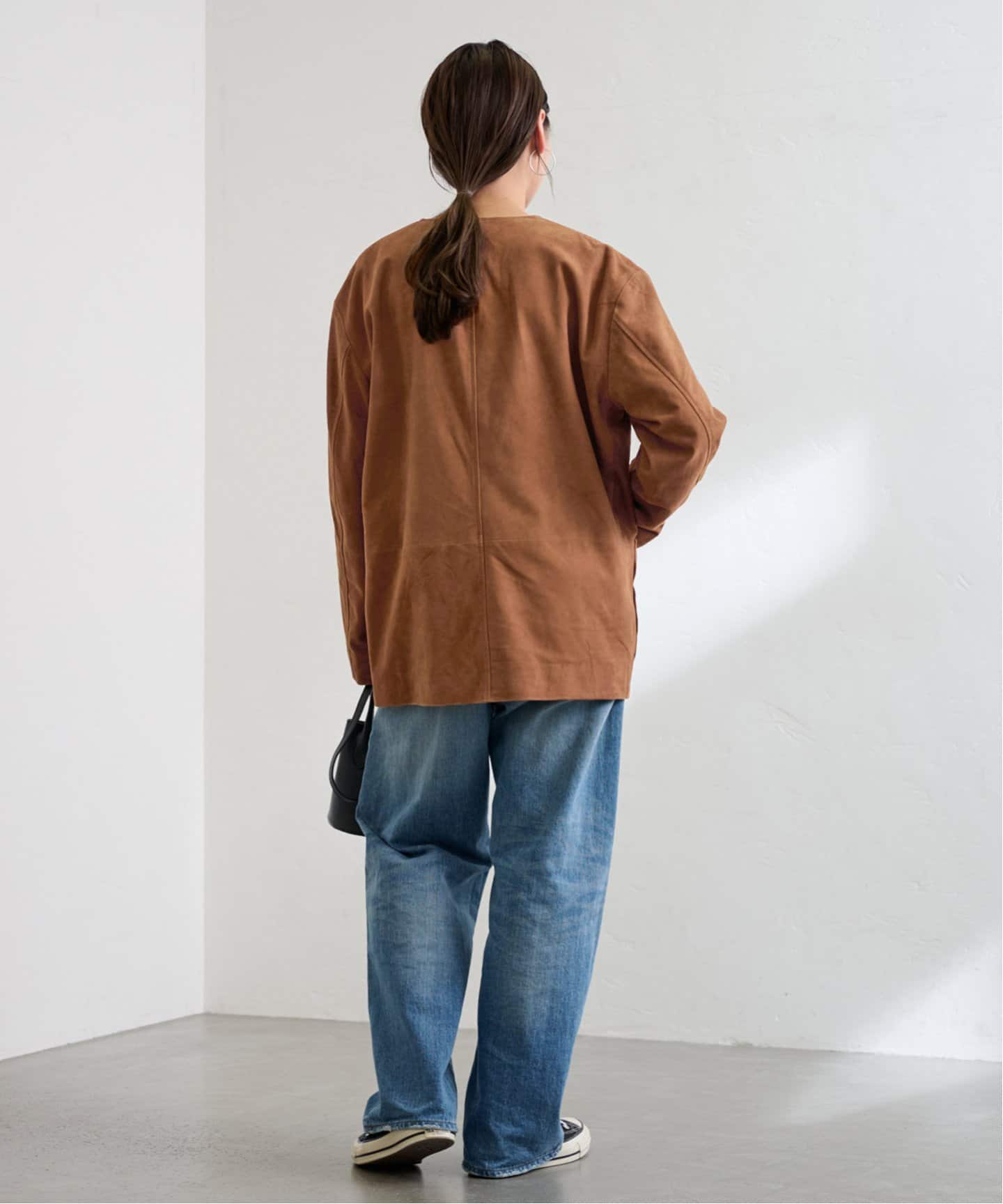 THRIFTY LOOK leather カバーオール（レザージャケット