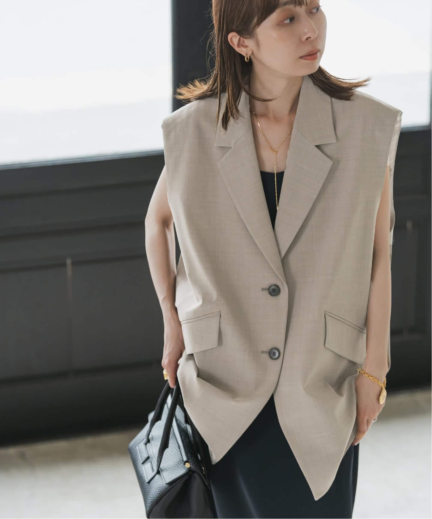 コクーンシルエットオーバージレ（ジレ）｜NOBLE（ノーブル）の