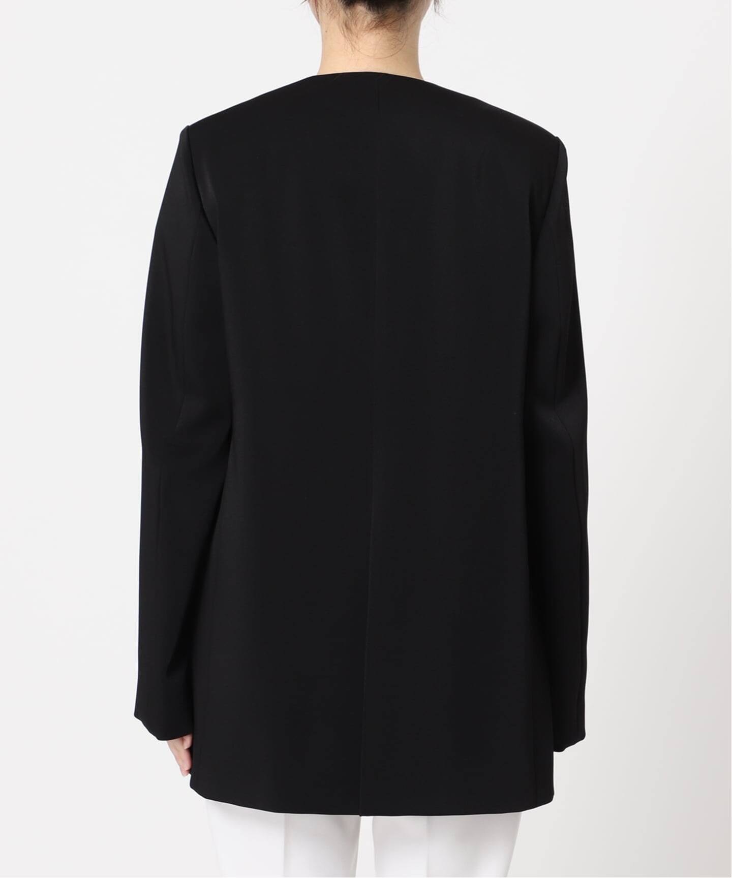 追加2》スリーブスリットケープジャケット（ノーカラージャケット