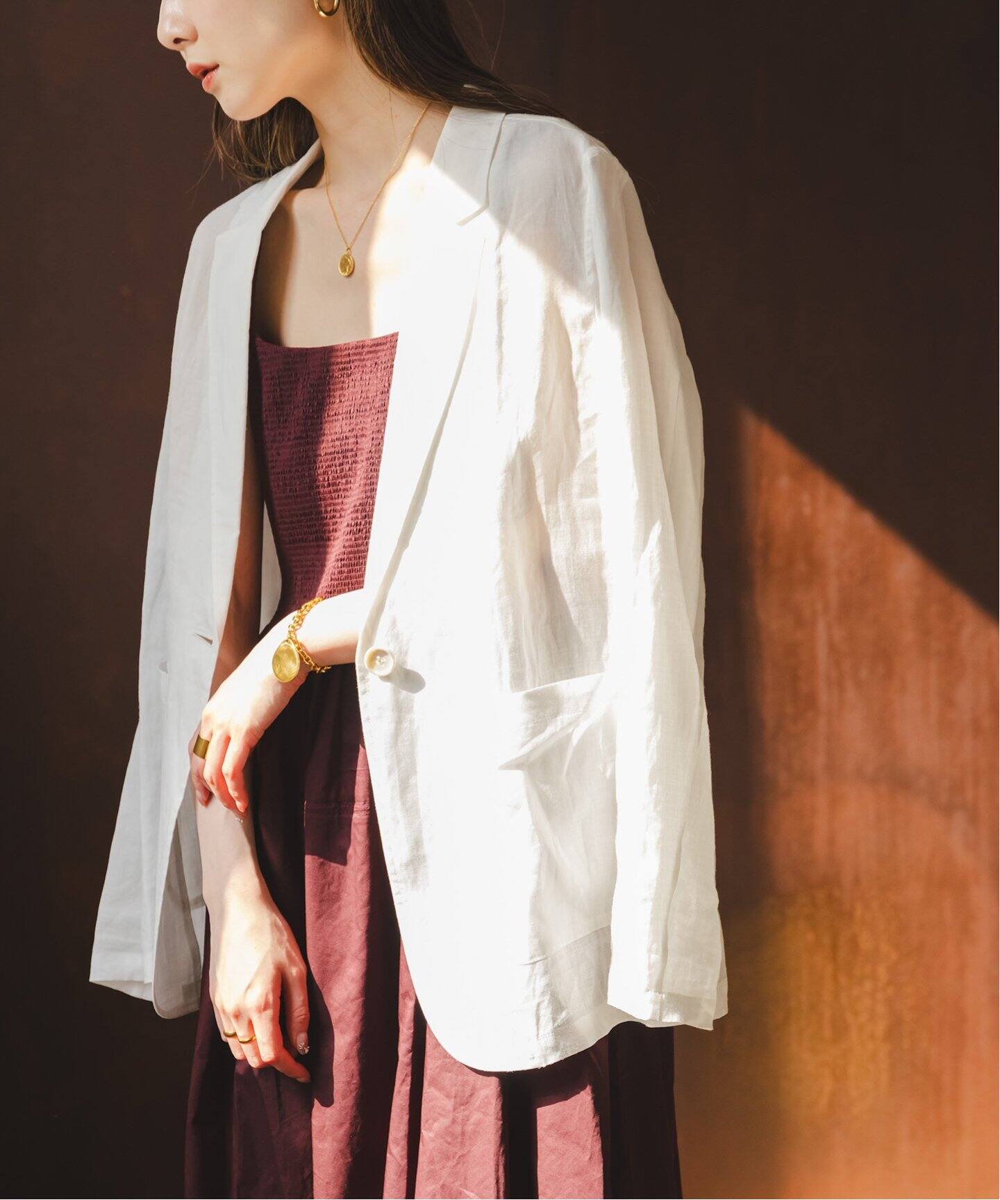 追加》ラミーシアーライトジャケット（テーラードジャケット）｜NOBLE