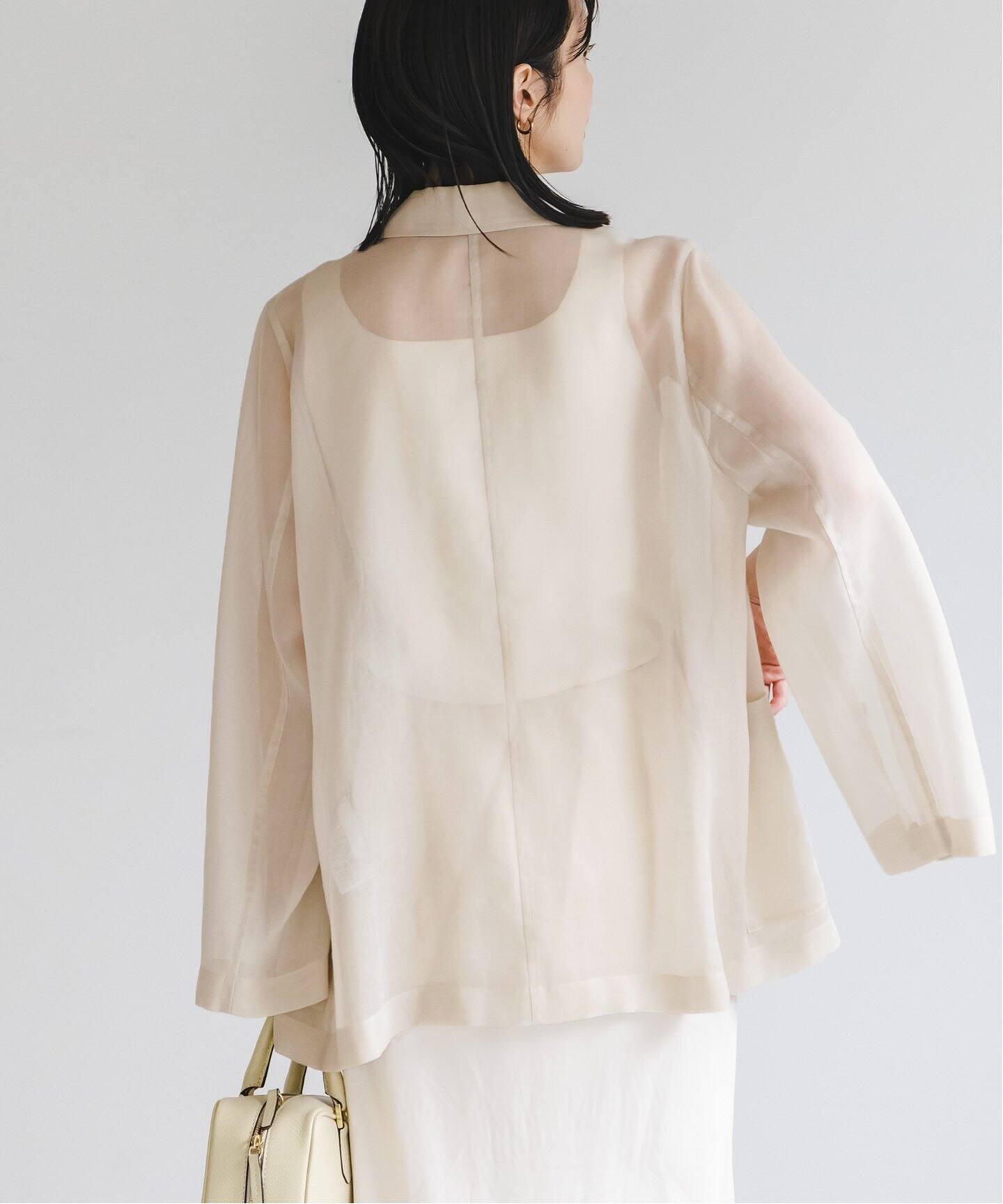 追加》ソフトオーガンジーシアージャケット 2（テーラード