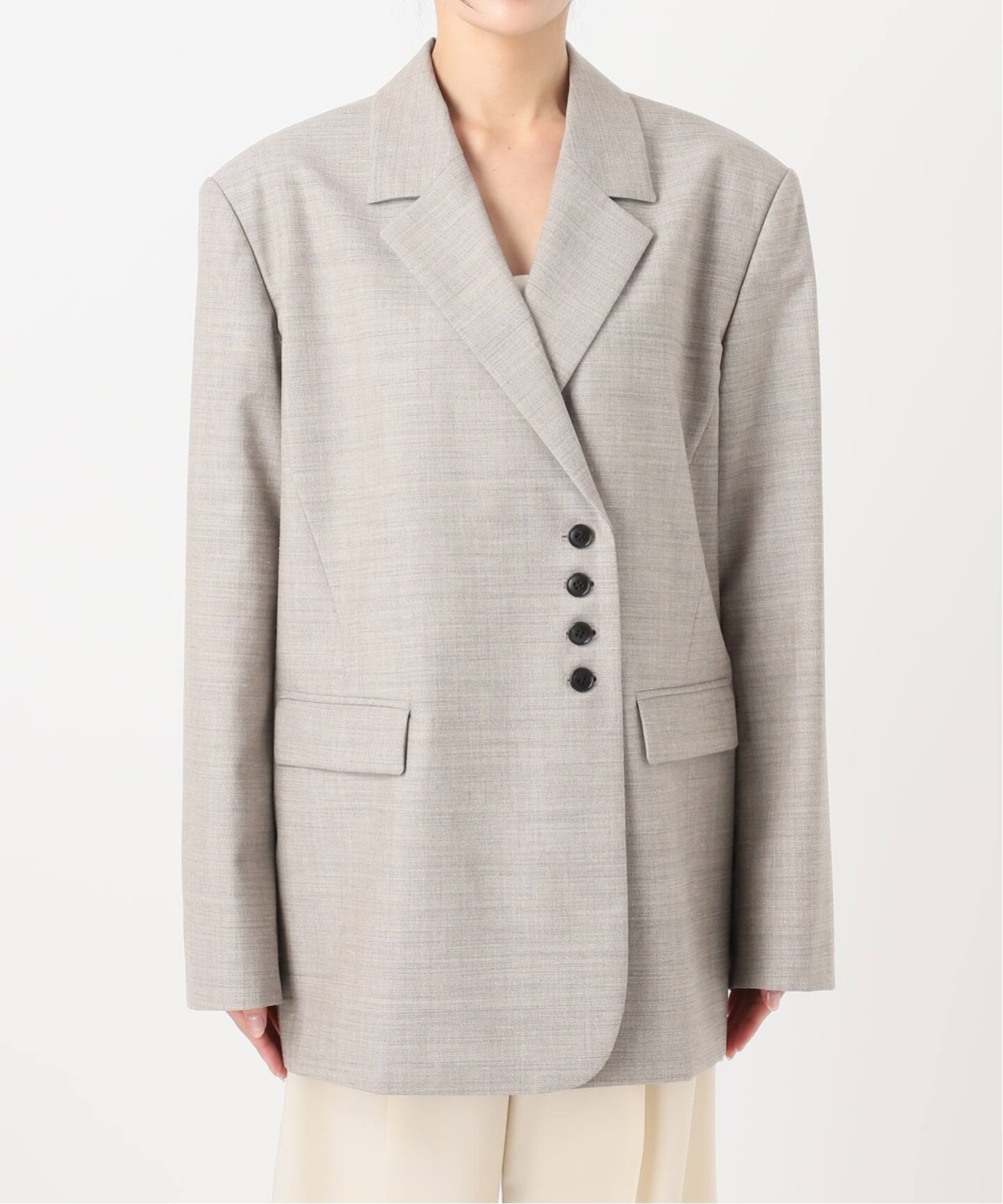 ELENI/エルニ ウールモヘアオーバージャケット（テーラードジャケット