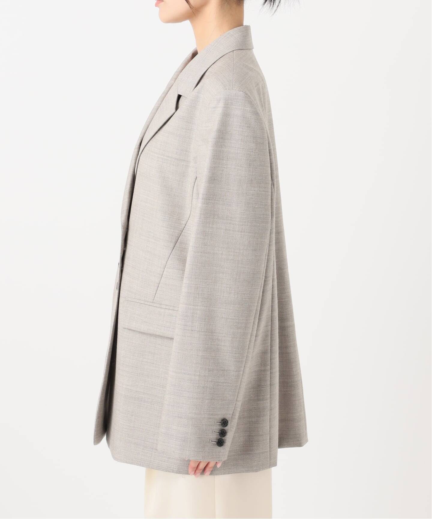 ELENI/エルニ ウールモヘアオーバージャケット（テーラードジャケット