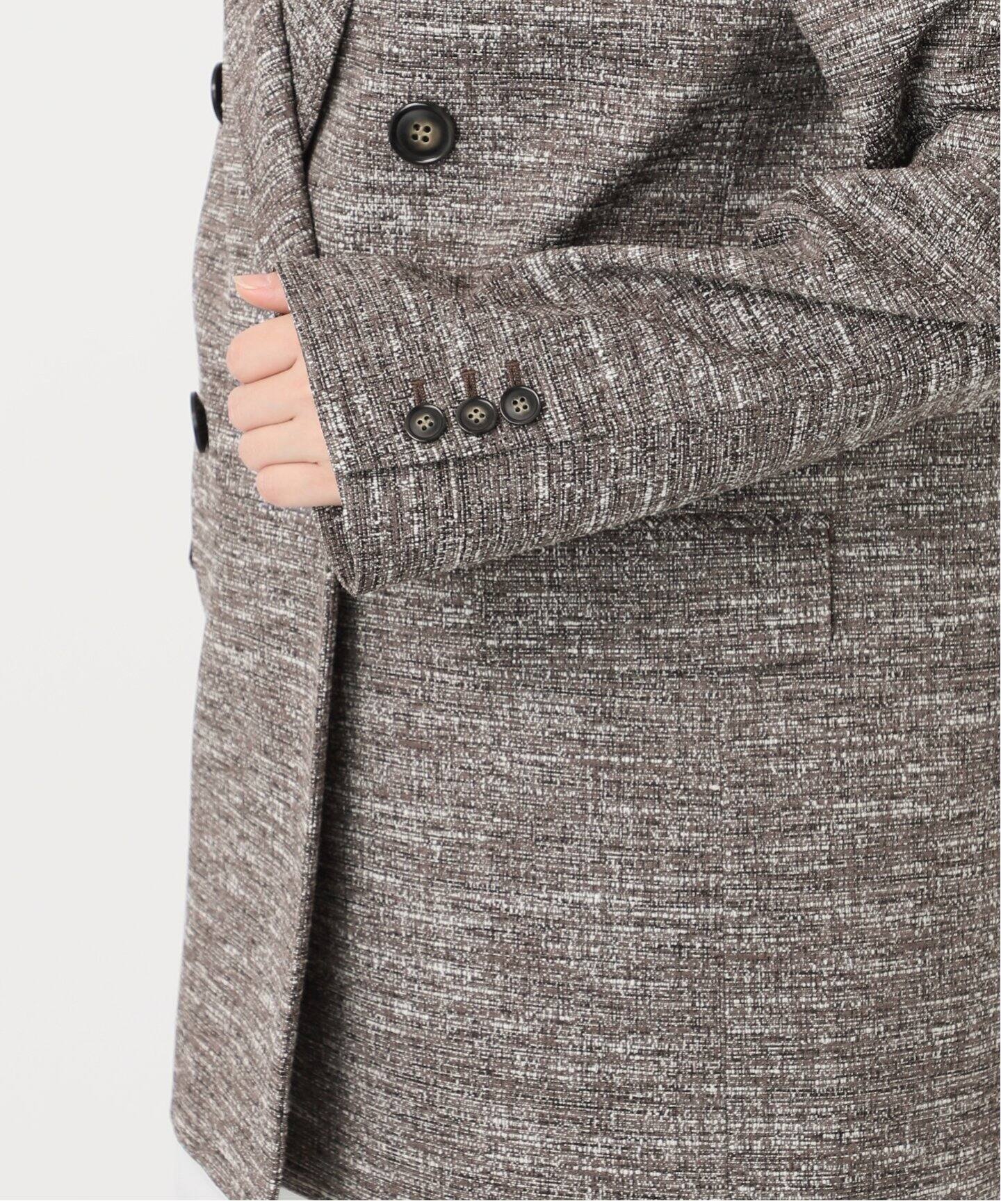 ライトツイードピークドラペルジャケット（テーラードジャケット