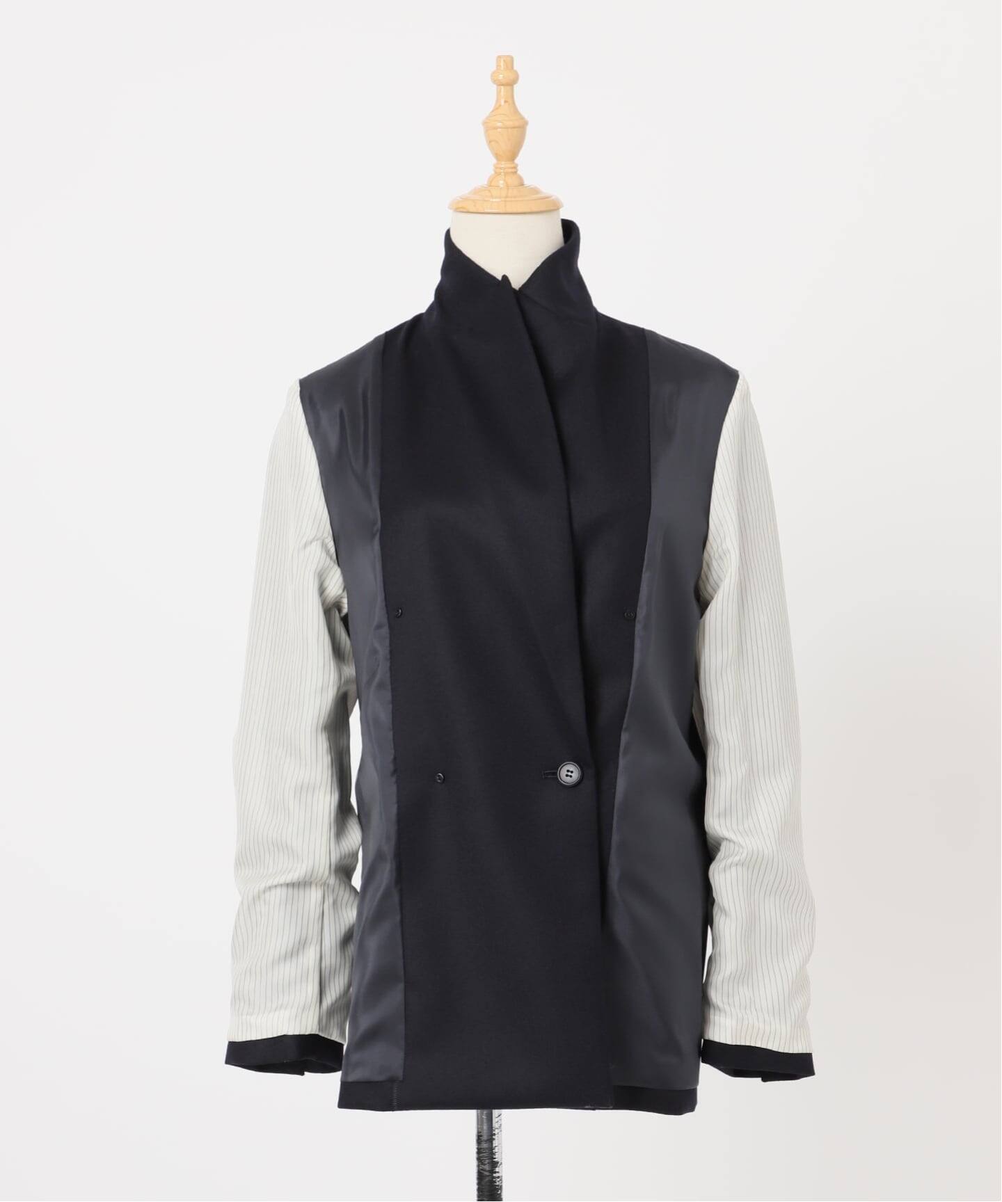 NOBLE ノーブル　ウールフラノピークドラペルジャケット【新品タグ付き】 追加》《WEB・一部店舗カラー》ウールフラノピークドラペルジャケット