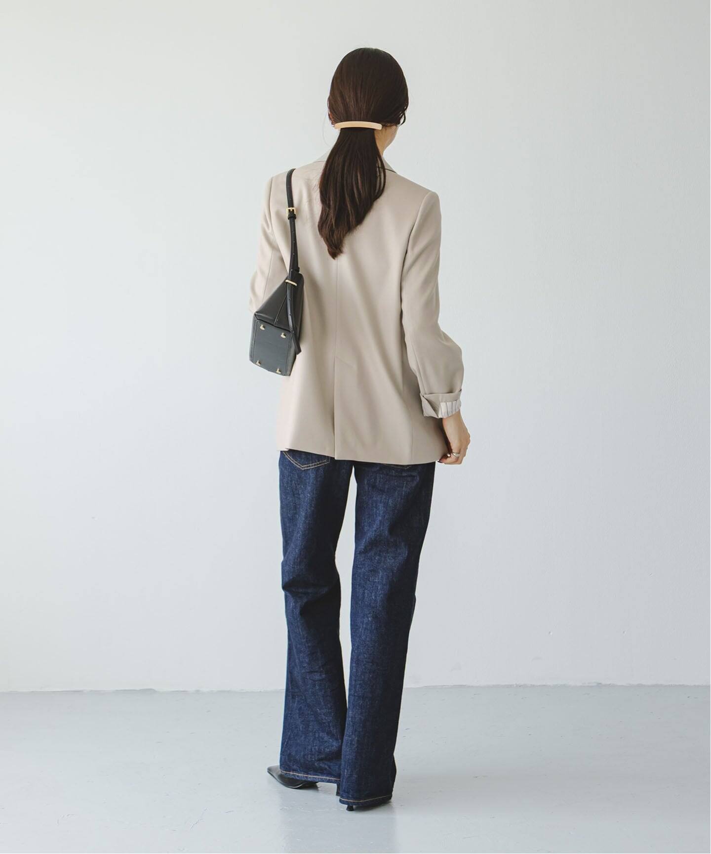 追加》《WEB・一部店舗カラー》ウールフラノピークドラペルジャケット