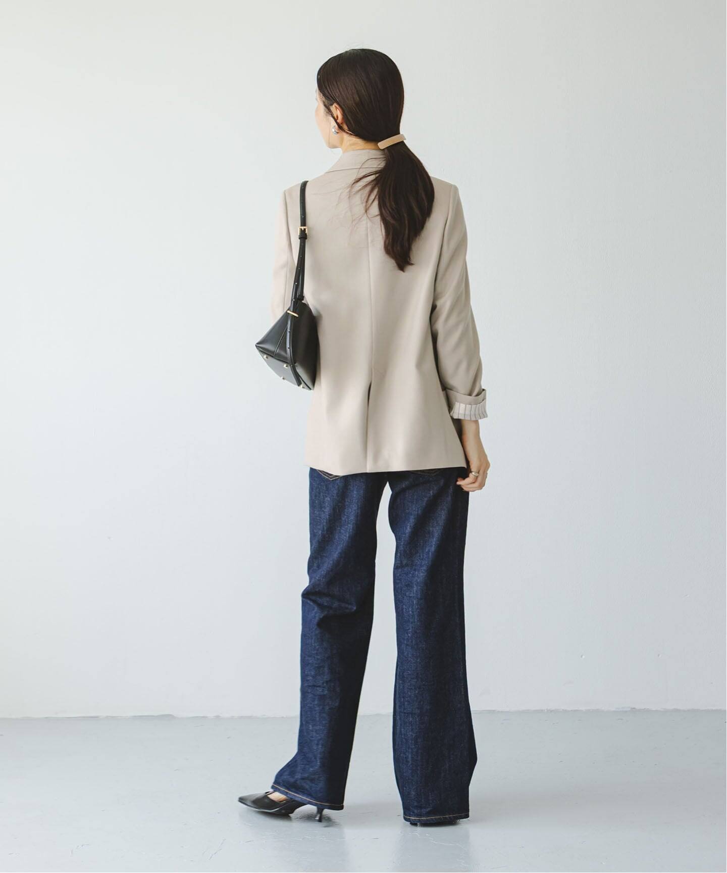 追加》《WEB・一部店舗カラー》ウールフラノピークドラペルジャケット