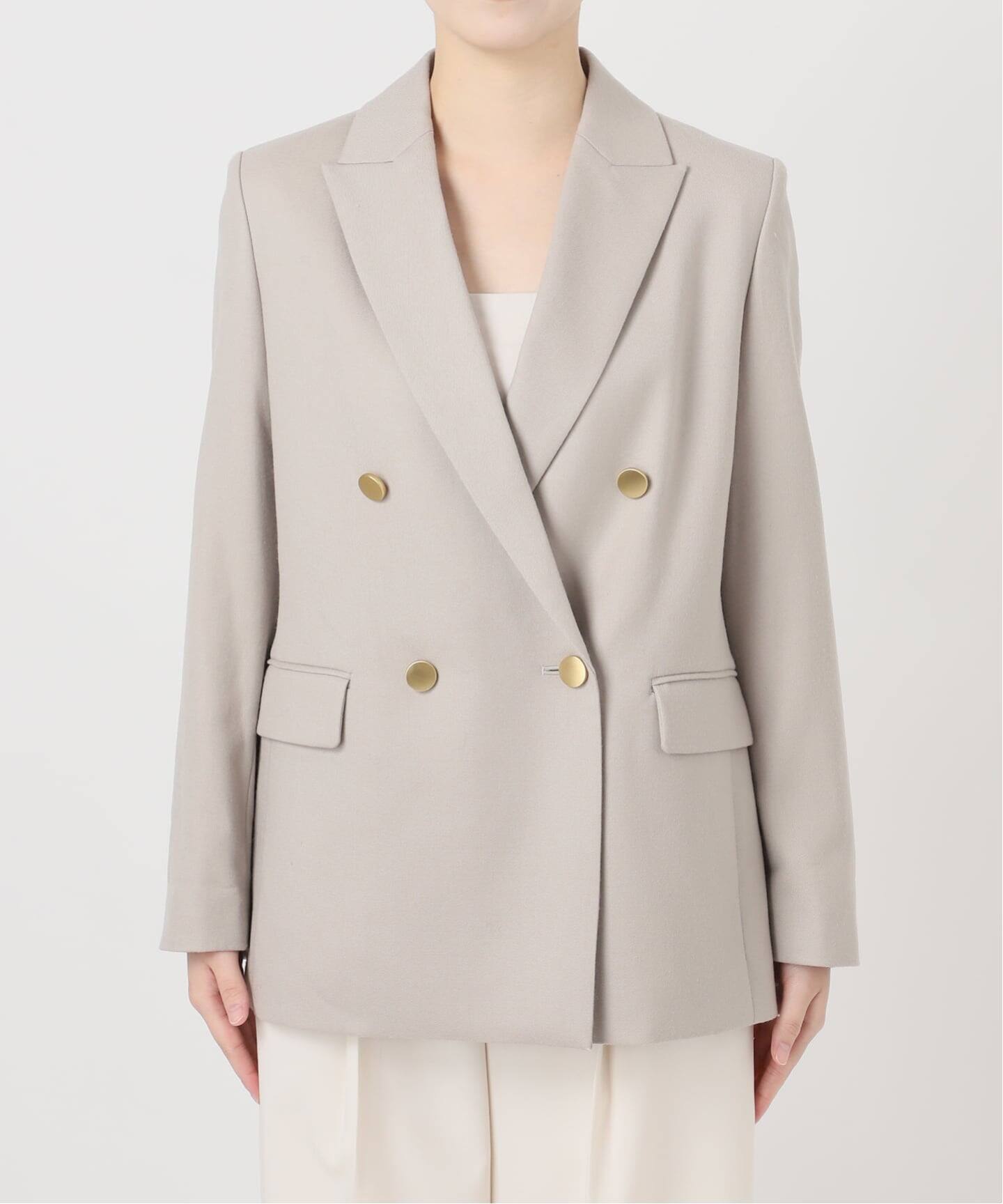 追加》《WEB・一部店舗カラー》ウールフラノピークドラペルジャケット