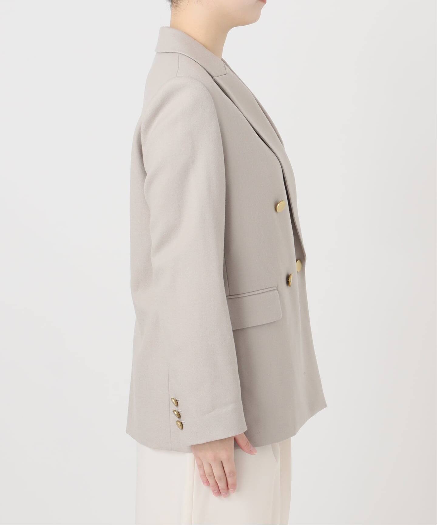 追加》《WEB・一部店舗カラー》ウールフラノピークドラペルジャケット