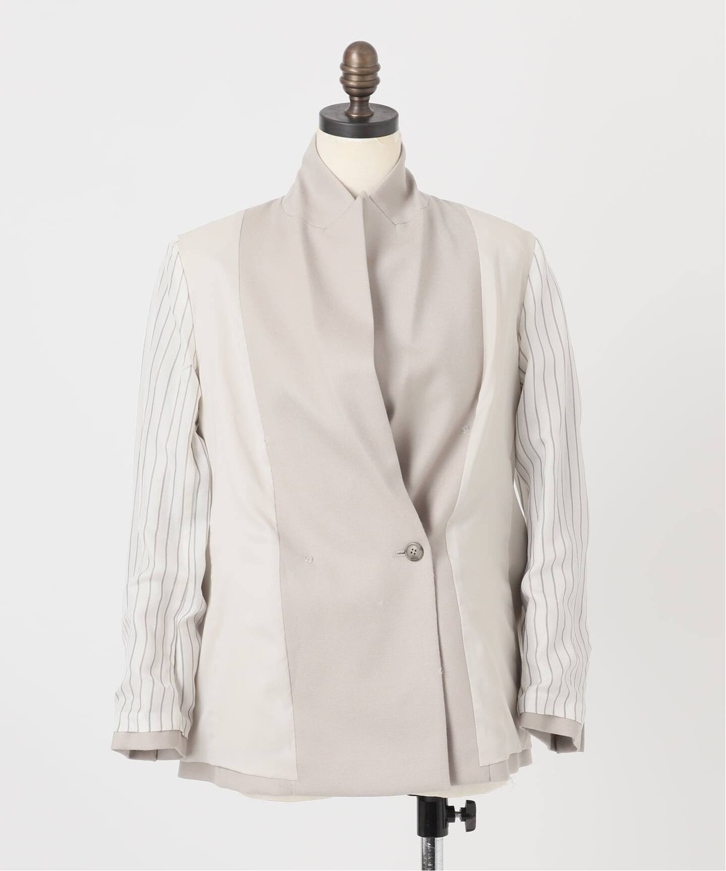 追加予約》《WEB・一部店舗カラー》ウールフラノピークドラペル