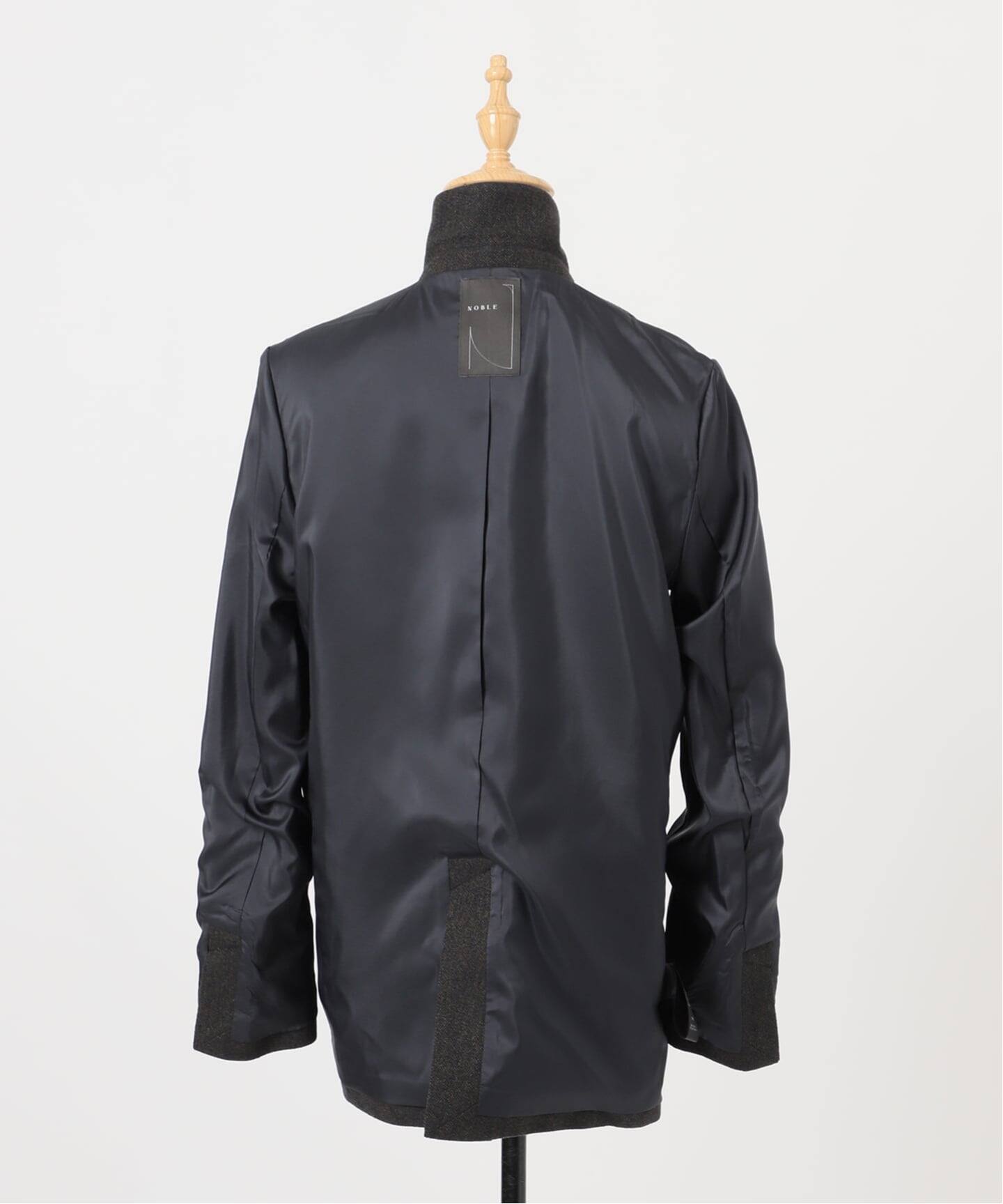 ネップツイードピークドラペルジャケット（テーラードジャケット