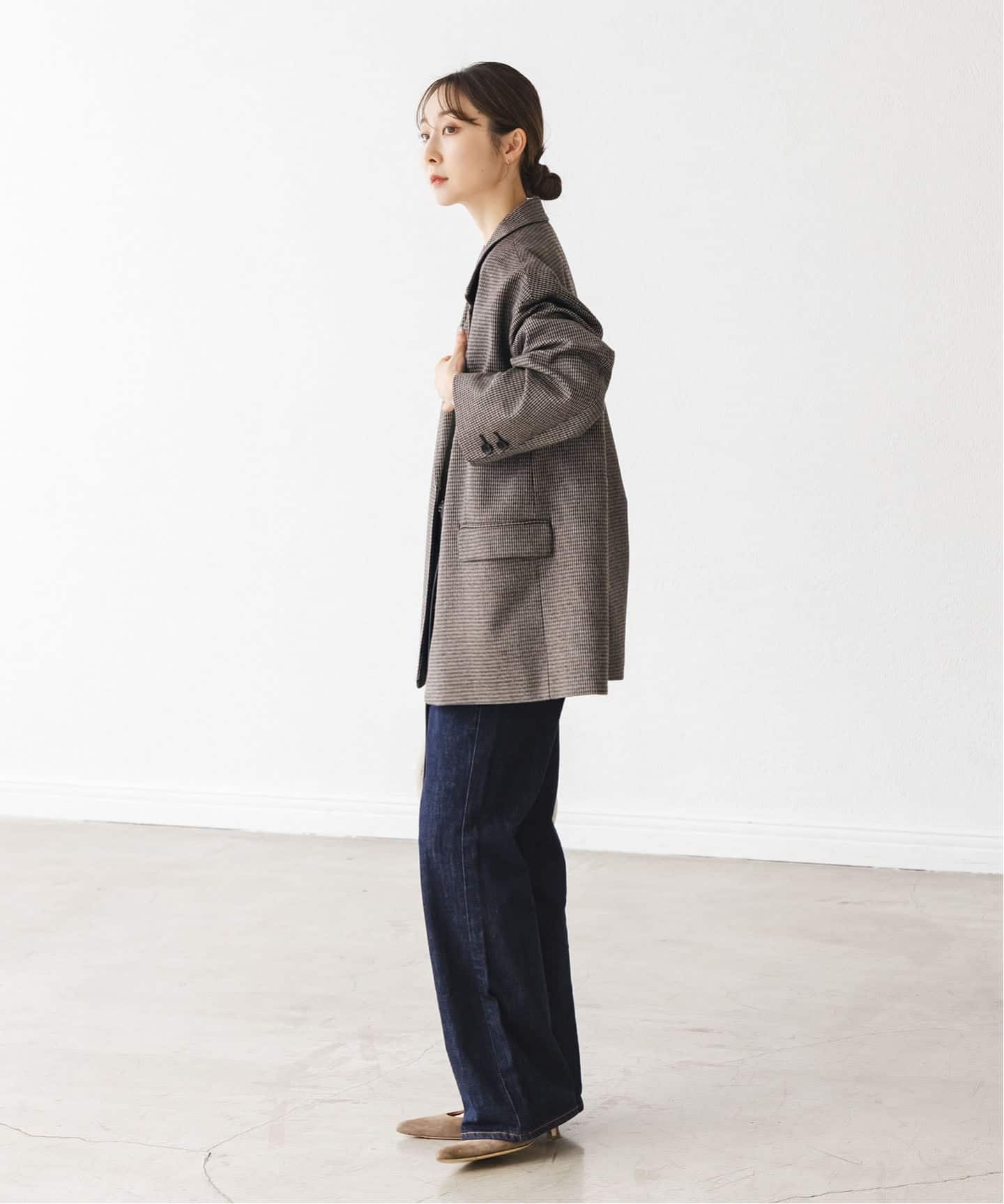 NOBLE オーバーサイズチェックジャケット オーバーサイズチェックジャケット（テーラードジャケット