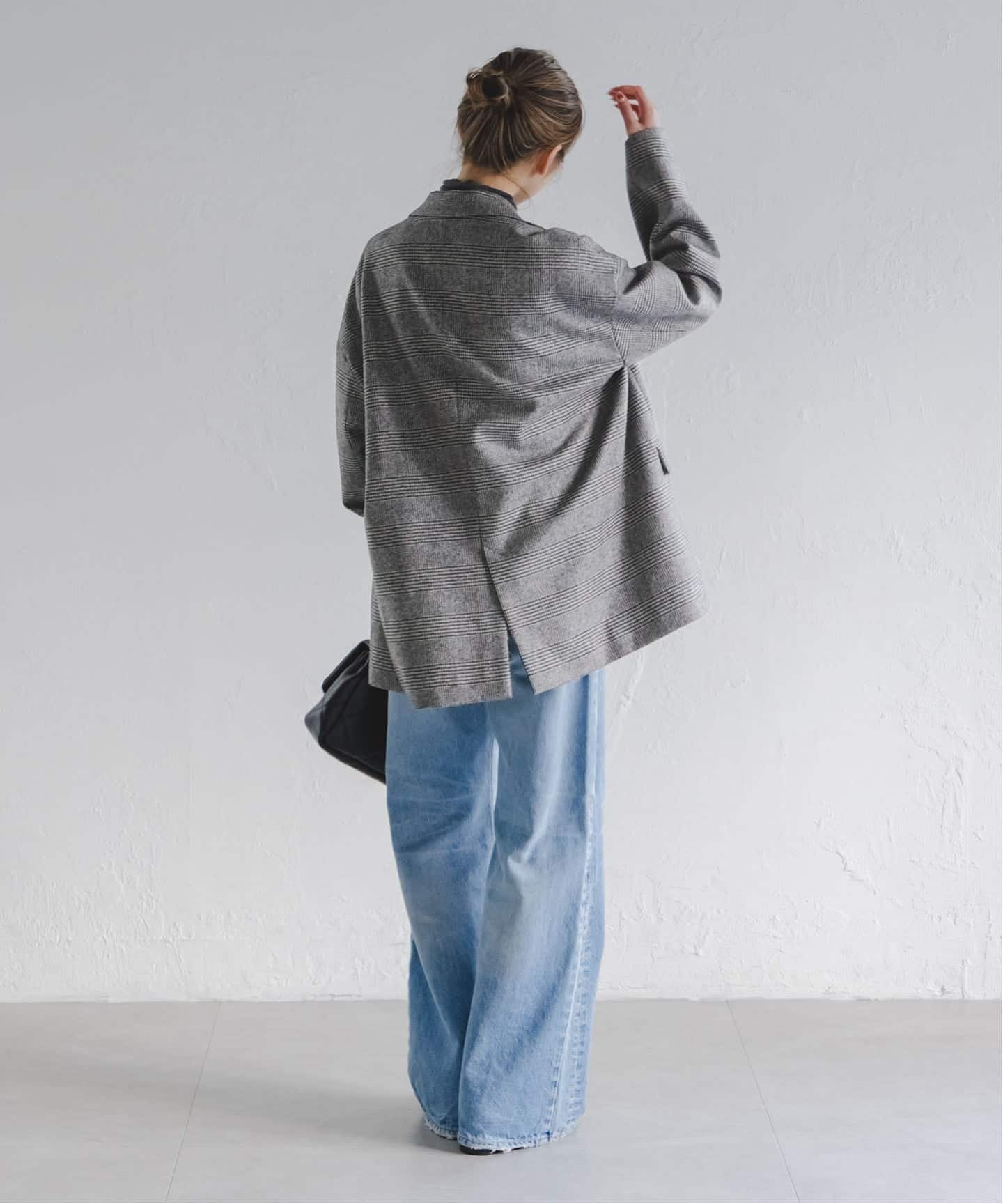 NOBLE オーバーサイズチェックジャケット 追加予約》オーバーサイズチェックジャケット（テーラード