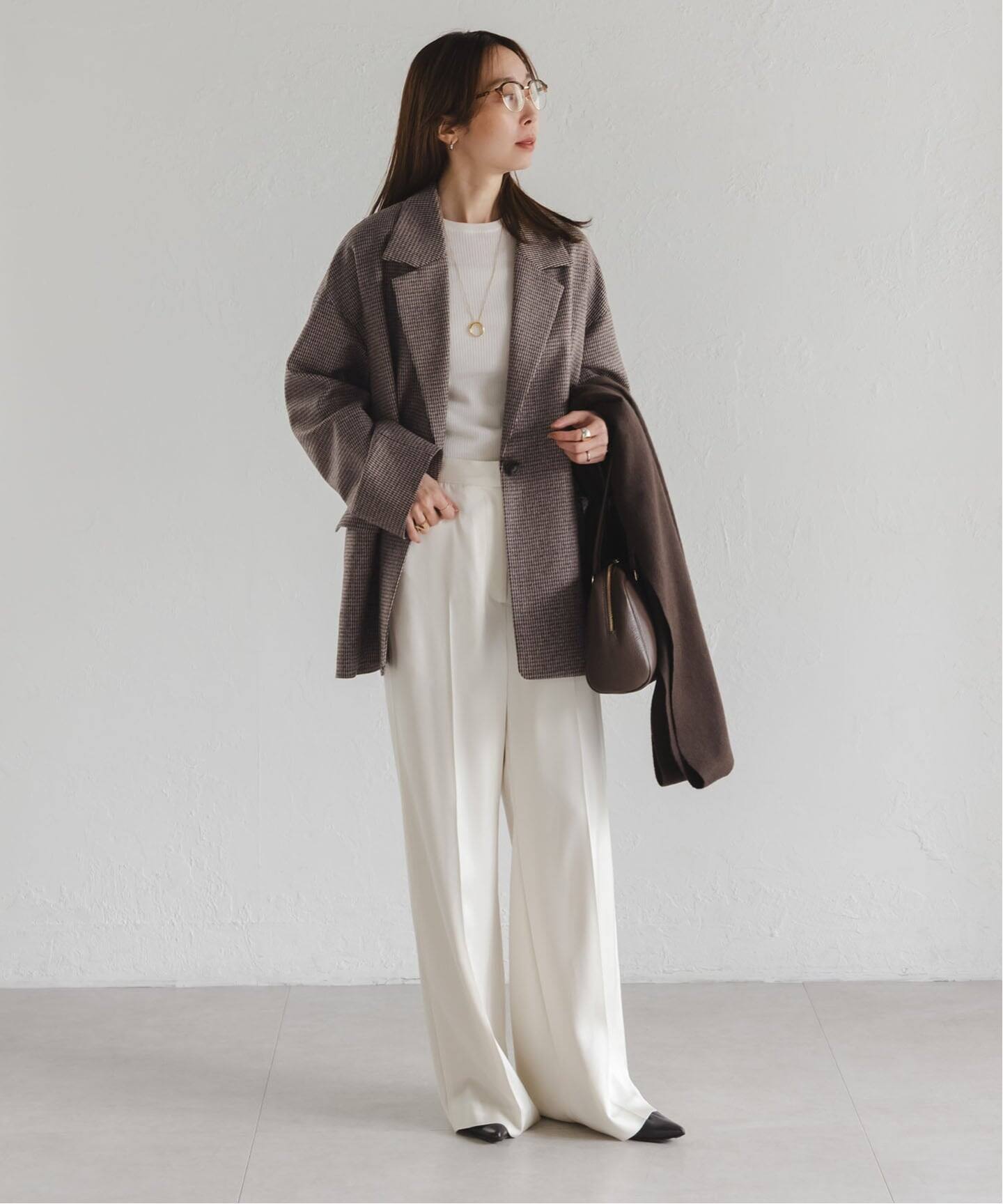 追加予約》オーバーサイズチェックジャケット（テーラード