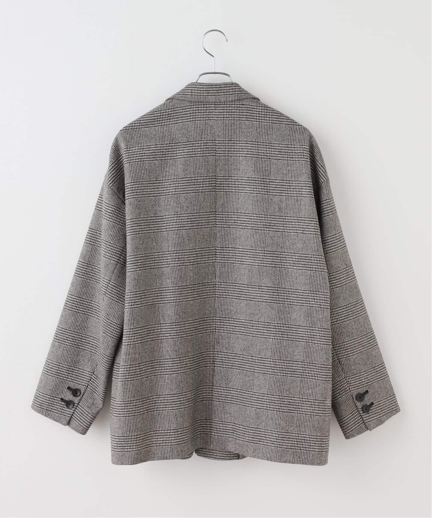 追加》オーバーサイズチェックジャケット（テーラードジャケット