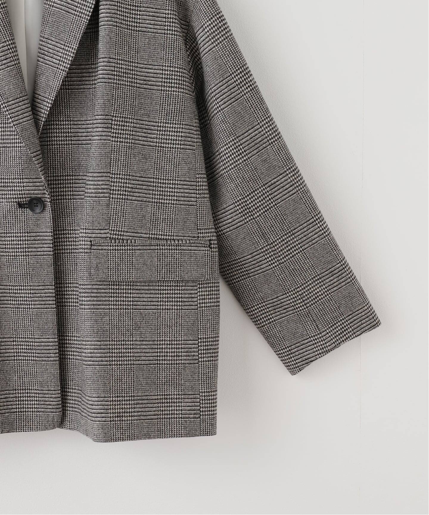 追加》オーバーサイズチェックジャケット（テーラードジャケット