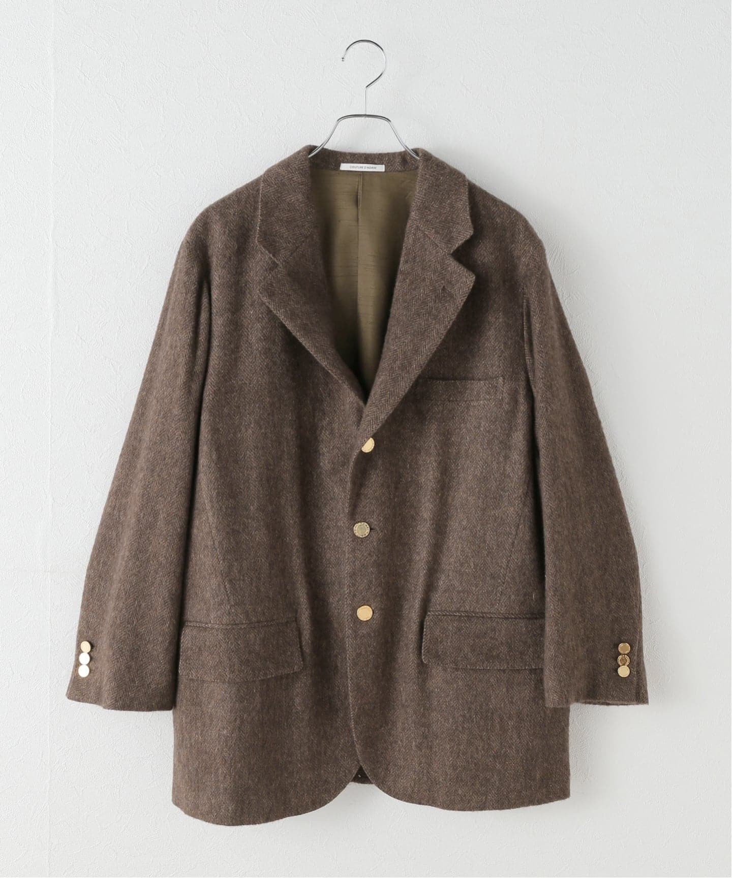 NOBLE別注》COUTURE D'ADAM/クチュールドアダム ツィードシングル