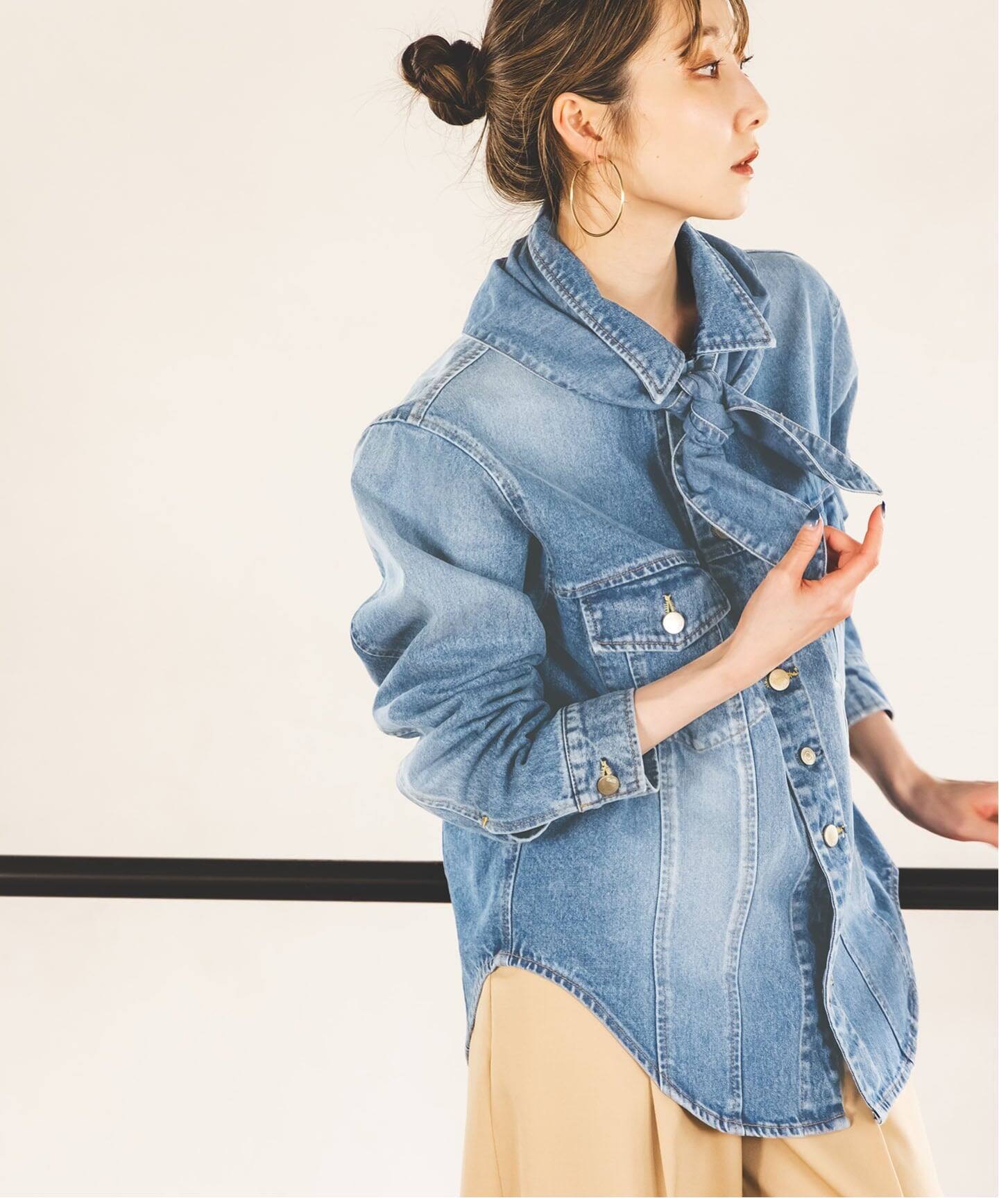 SERGE/サージ SCARF DENIM JACKET（その他ジャケット・スーツ）｜NOBLE