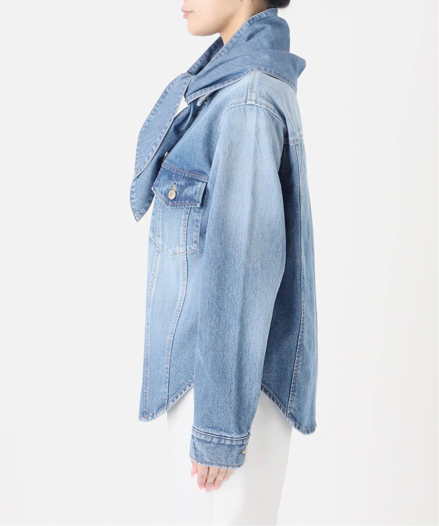NOBLE ジャケット SERGE/サージ SCARF DENIM JACKET(その他ジャケット・スーツ