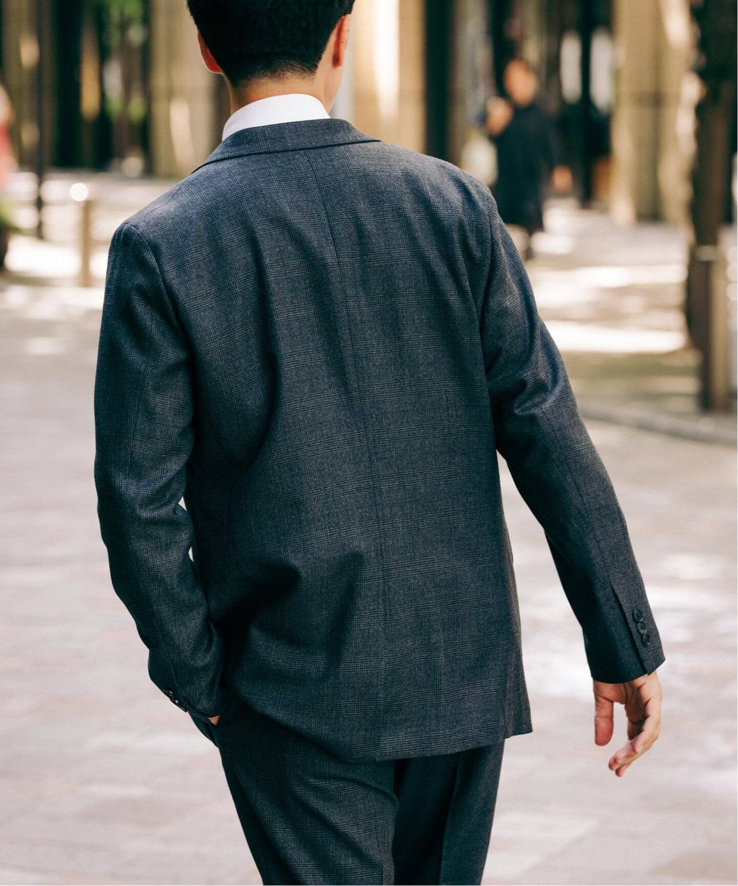 SUPER 120's ウールサキソニー 2ボタン ジャケット【セットアップ着用