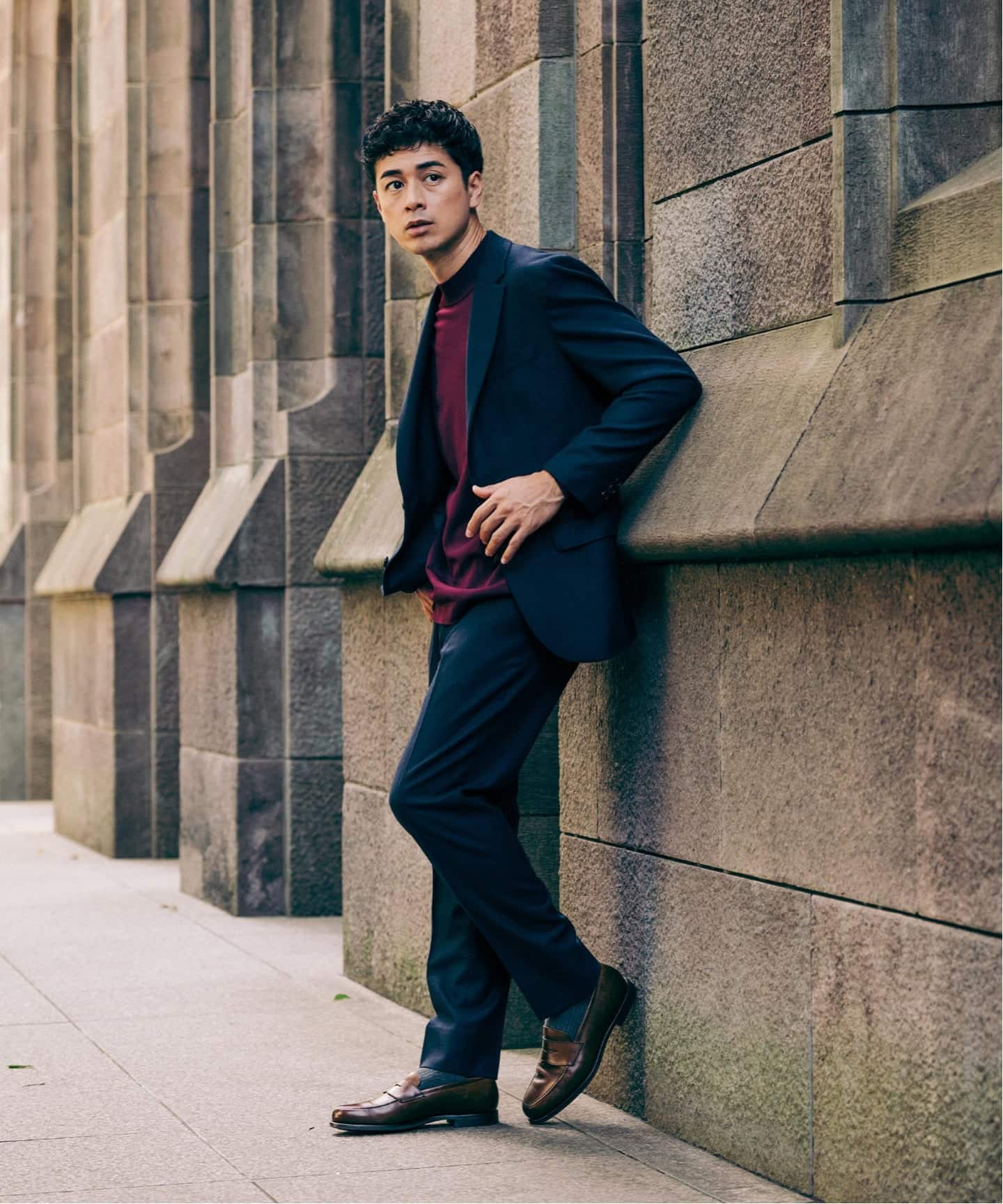 SUPER 120's ウールサキソニー 2ボタン ジャケット