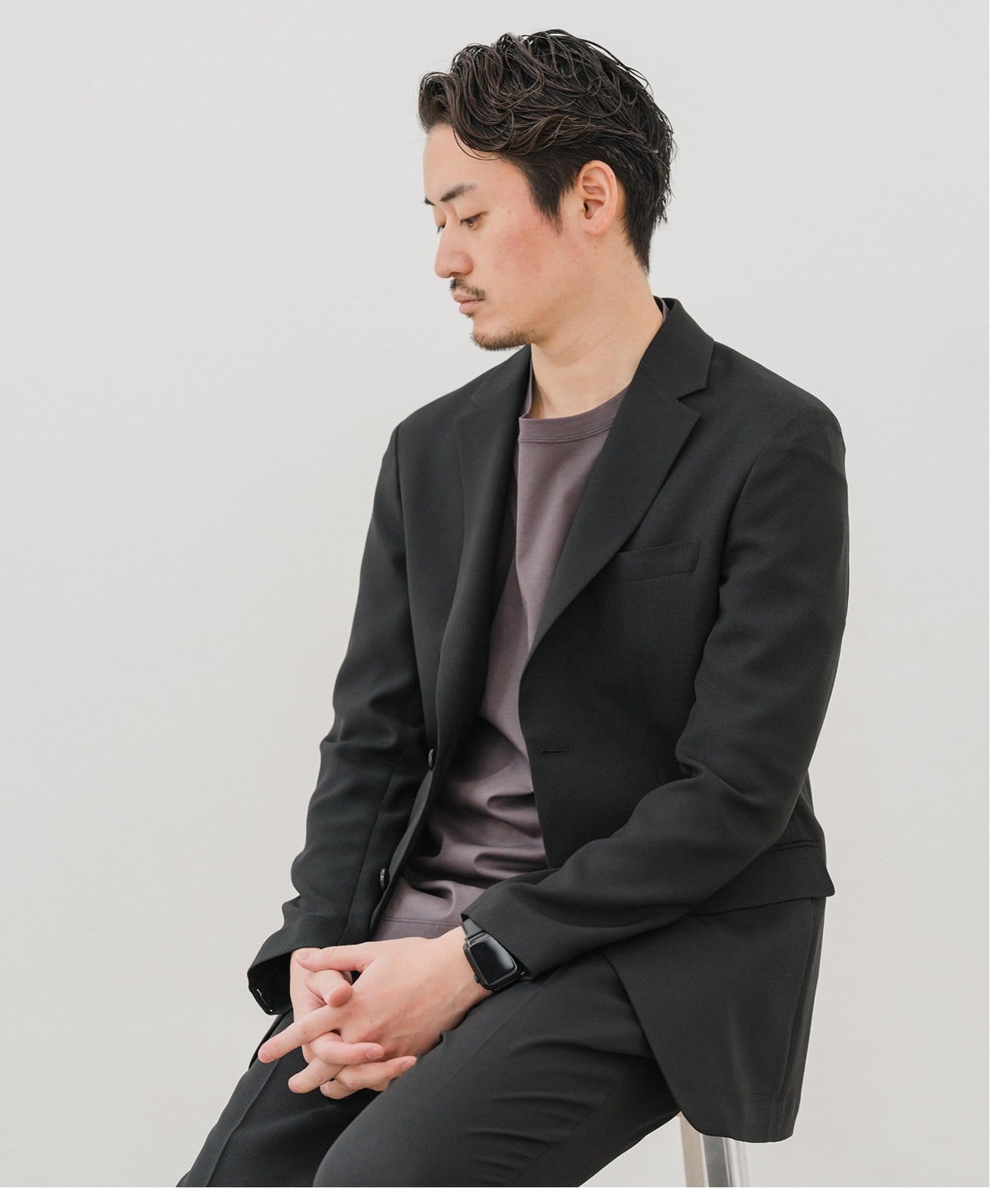 吸汗＆速乾機能” EVALET メッシュ 2ボタン ジャケット