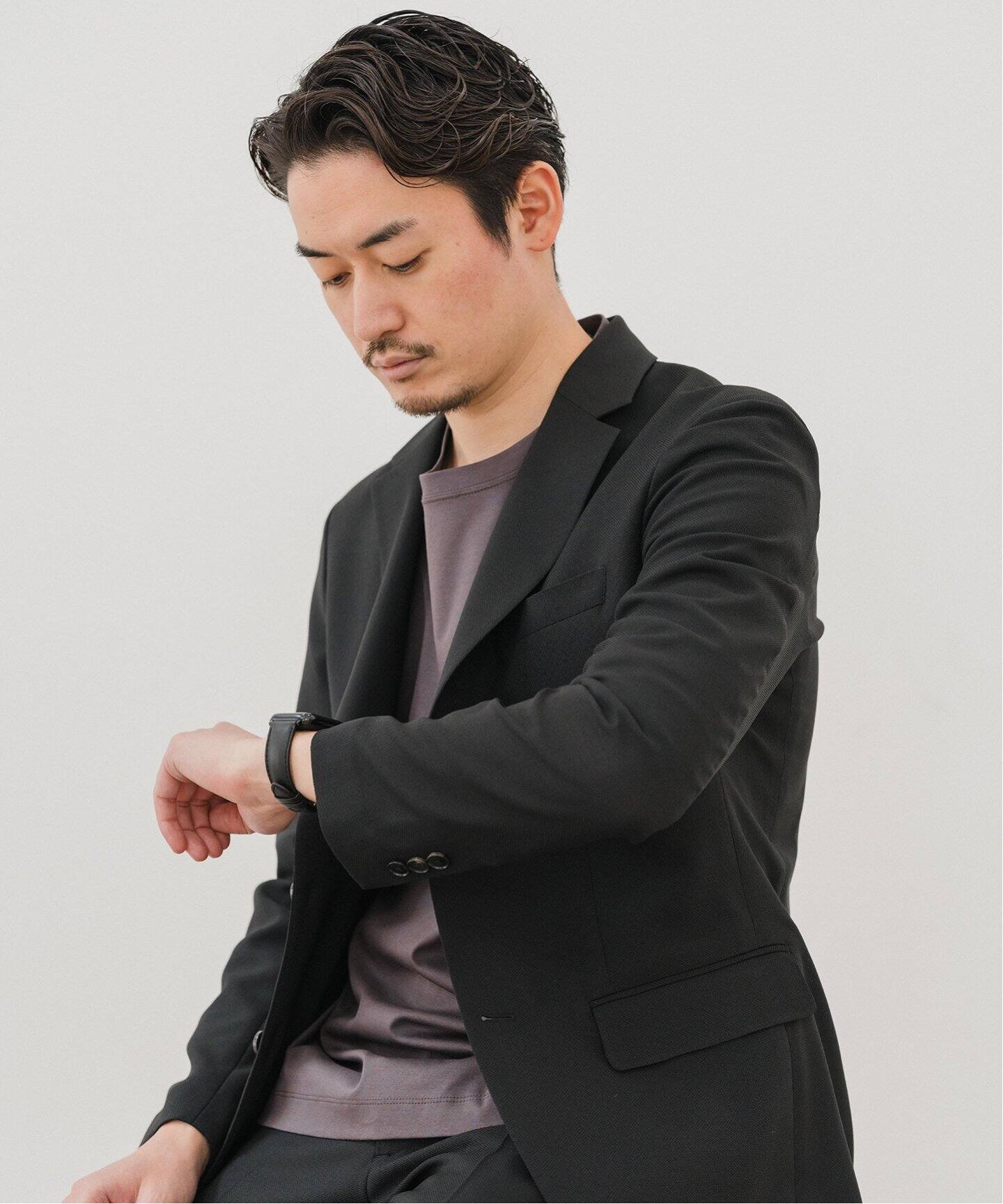 吸汗＆速乾機能” EVALET メッシュ 2ボタン ジャケット