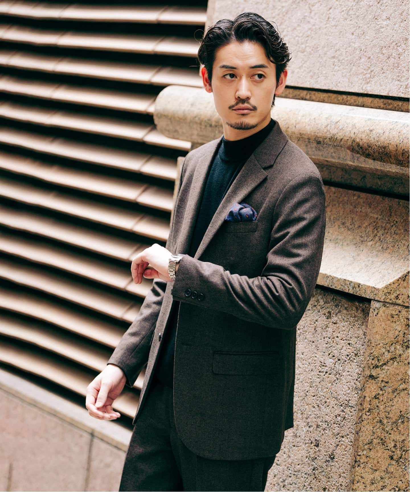 美品 エディフィス ハリスツイード テーラードジャケット チェック サイズS