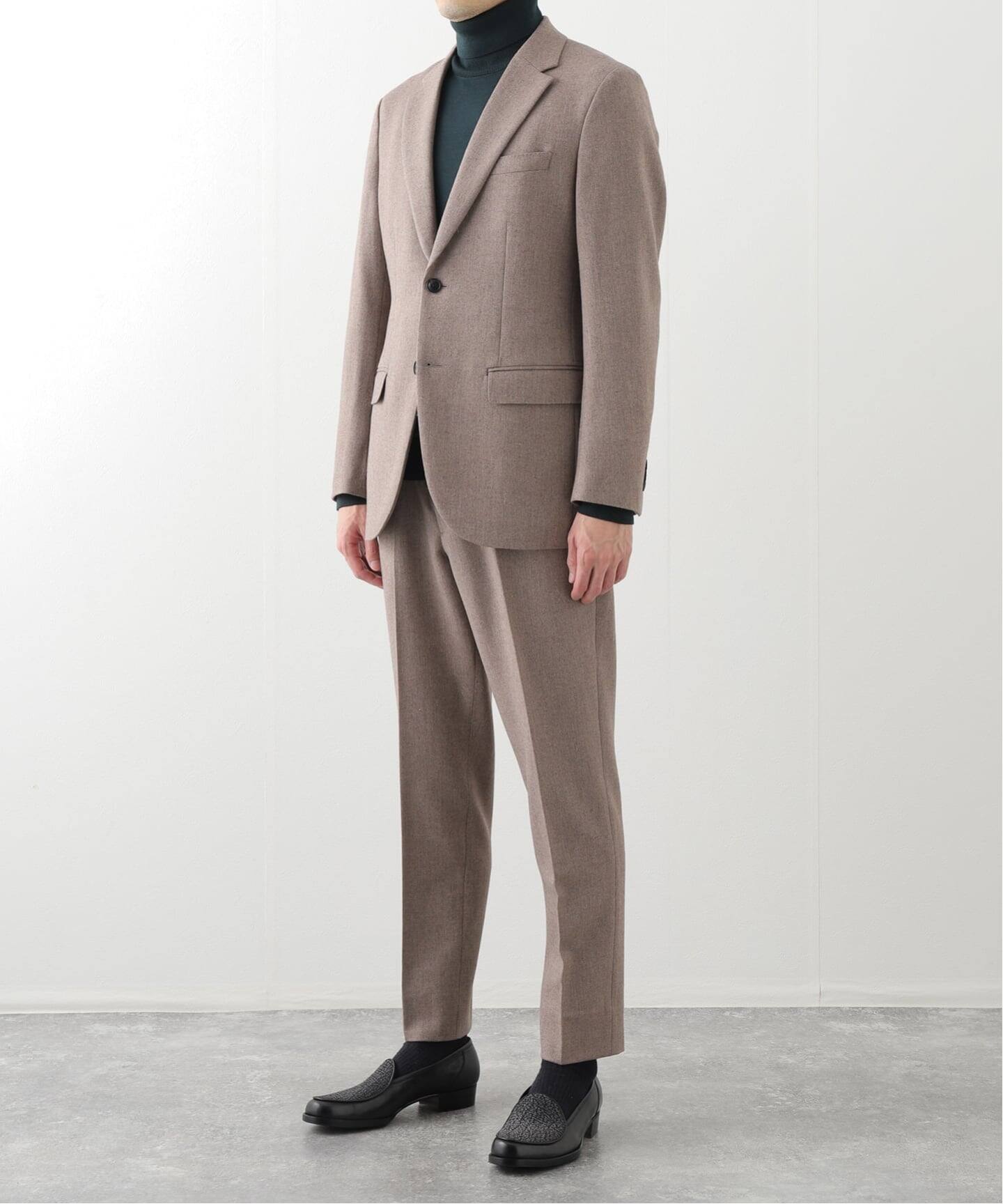 極美品 エディフィス ツイード ブリティッシュウール生地 テーラードジャケット トップ ツイード 2ボタン ジャケット【セットアップ着用可能