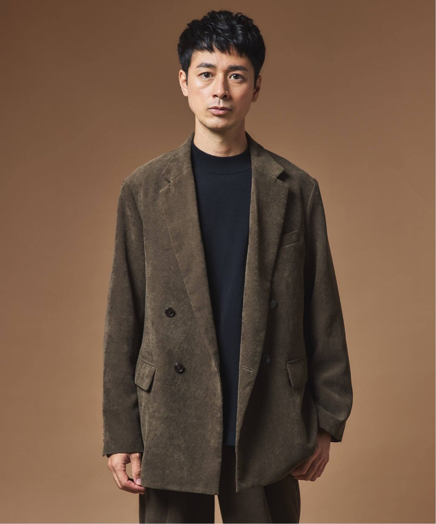 BURBERRYコーデュロイ ダブルブレストジャッケット BURBERRYコーデュロイ ダブルブレストジャッケット