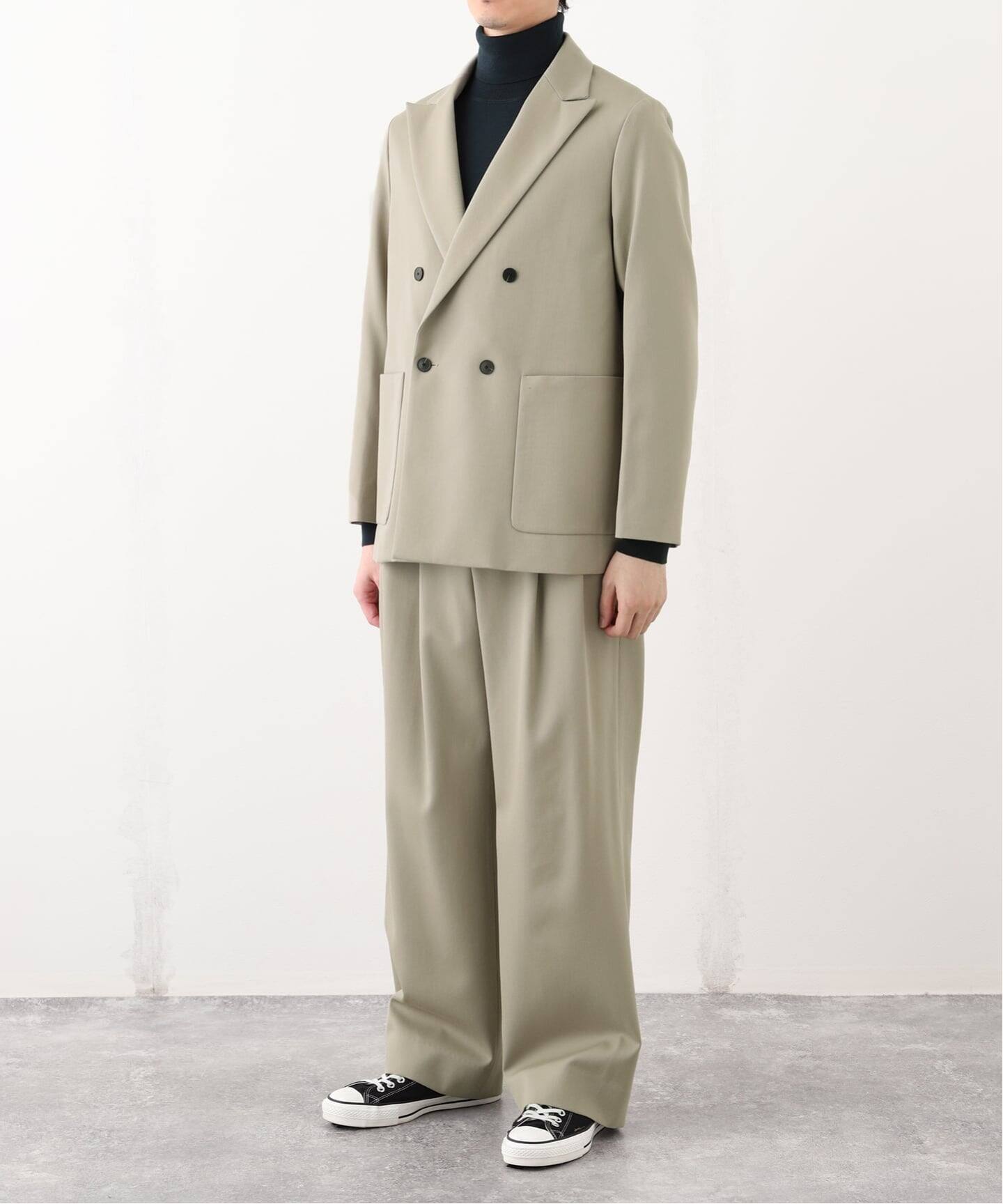 VISTO ギャバ ダブル ジャケット【セットアップ着用可】（テーラード