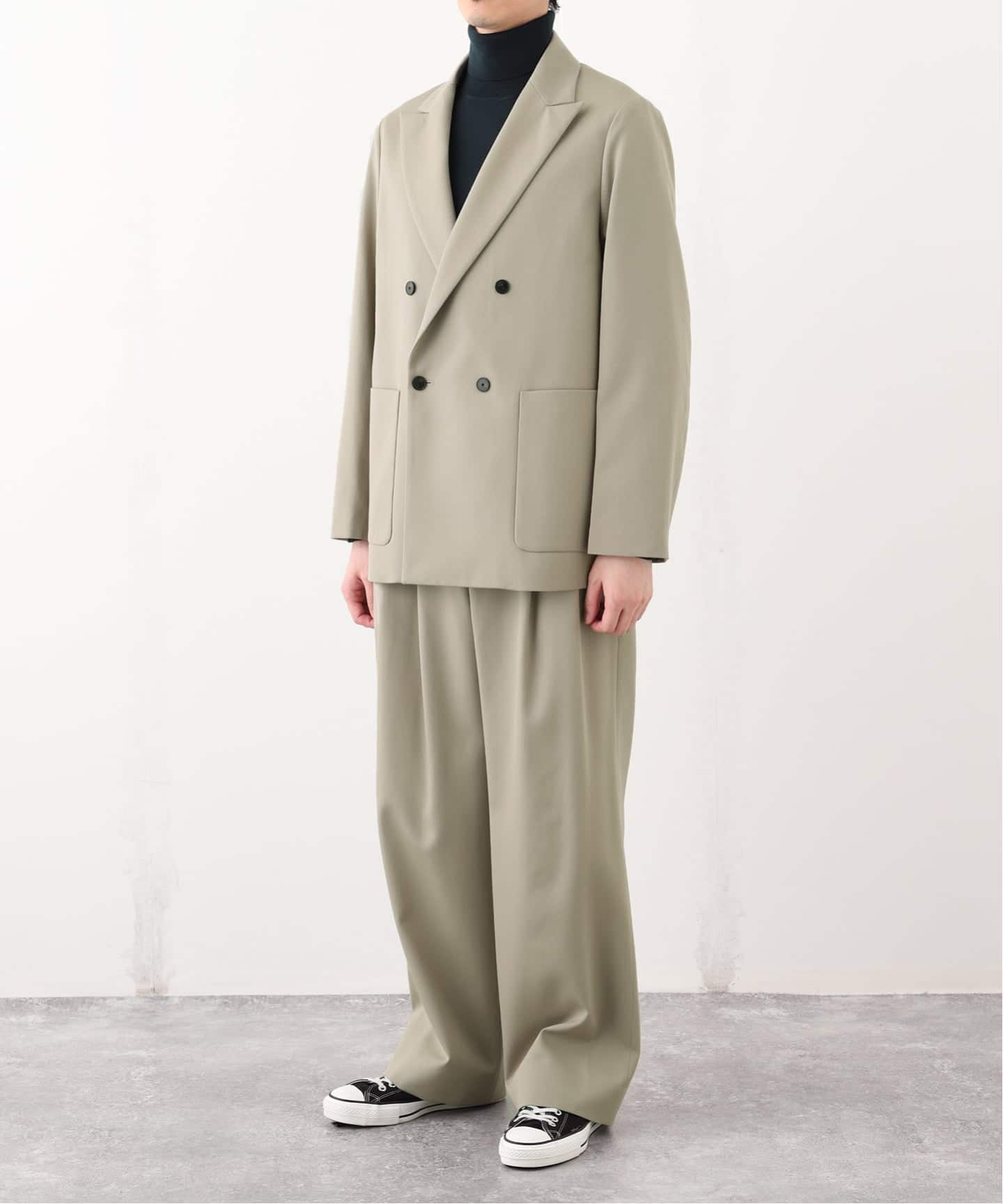 VISTO ギャバ ダブル ジャケット【セットアップ着用可】（テーラード