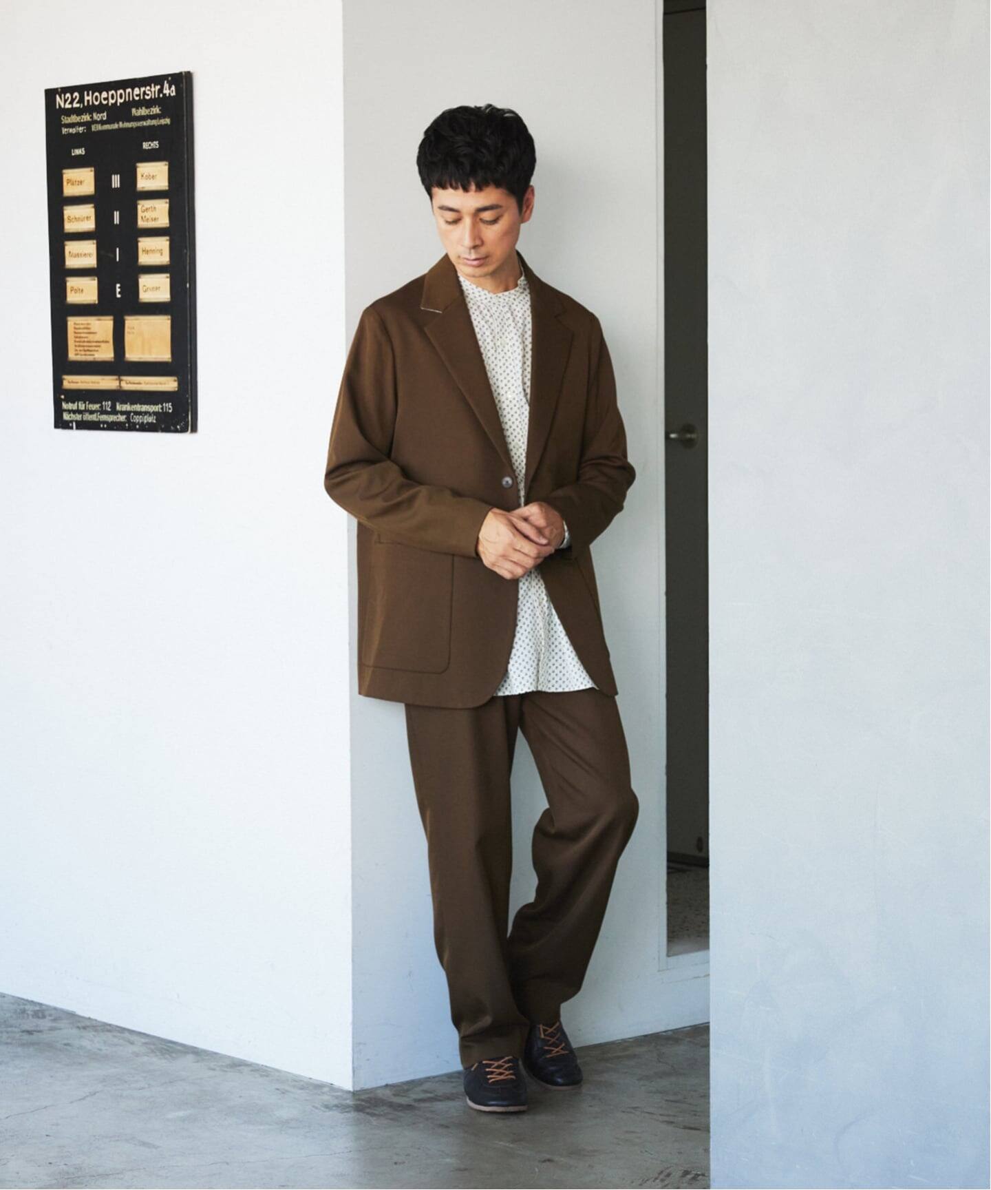ドビー ドスキン ジャケット【セットアップ着用可】（テーラード