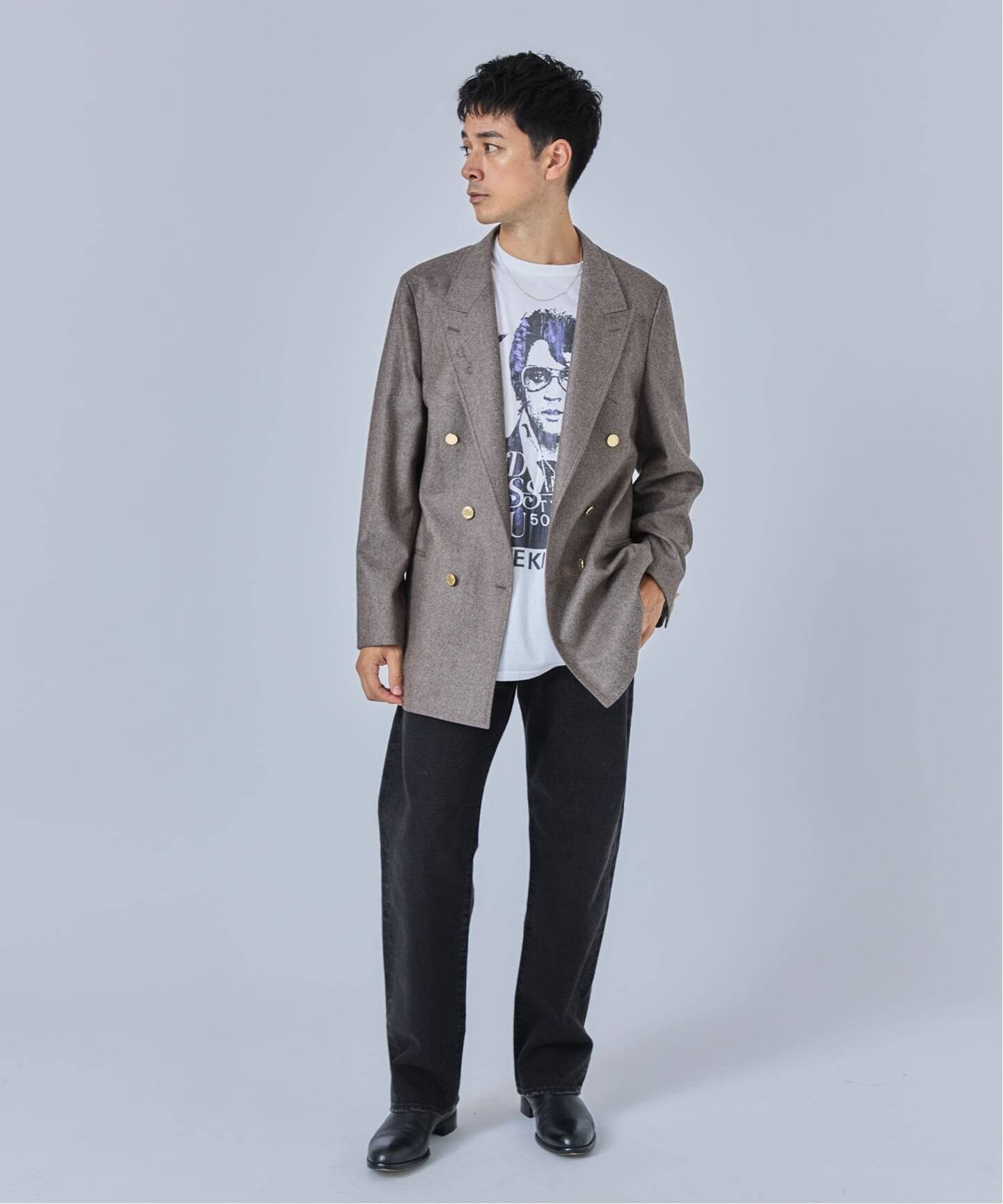 りゅう エディフィス 超高級 秋冬 カシミヤ混 テーラードジャケット COUTURE D'ADAM (クチュール ド アダム) Dixie ジャケット