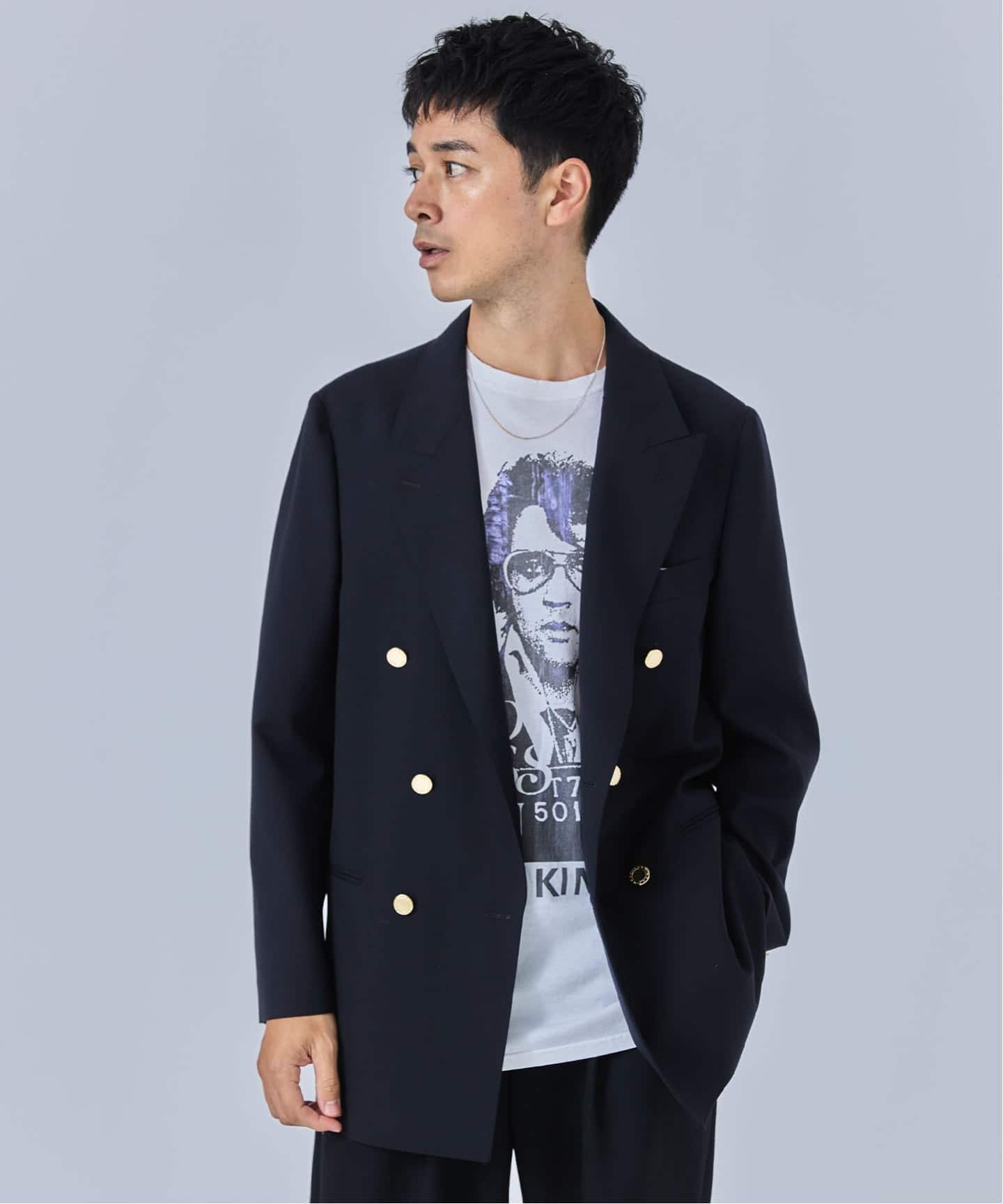 ［新品同様タグ付］edifice別注COUTURE D`ADAM ダブルブレザー 新品同様タグ付］edifice別注COUTURE D`ADAM ダブルブレザー